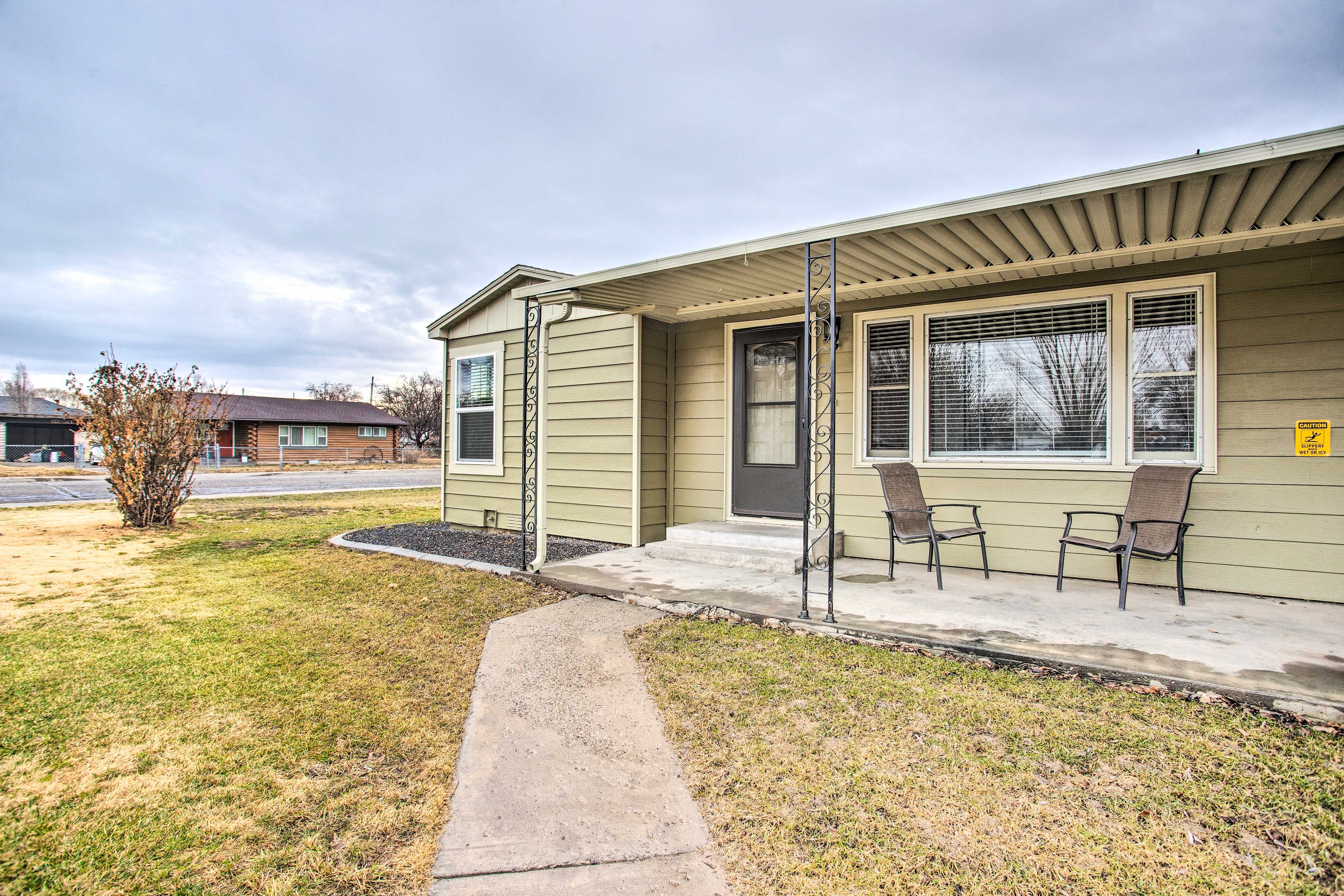 Townhome Exterior | Community Playground | Walk to Downtown