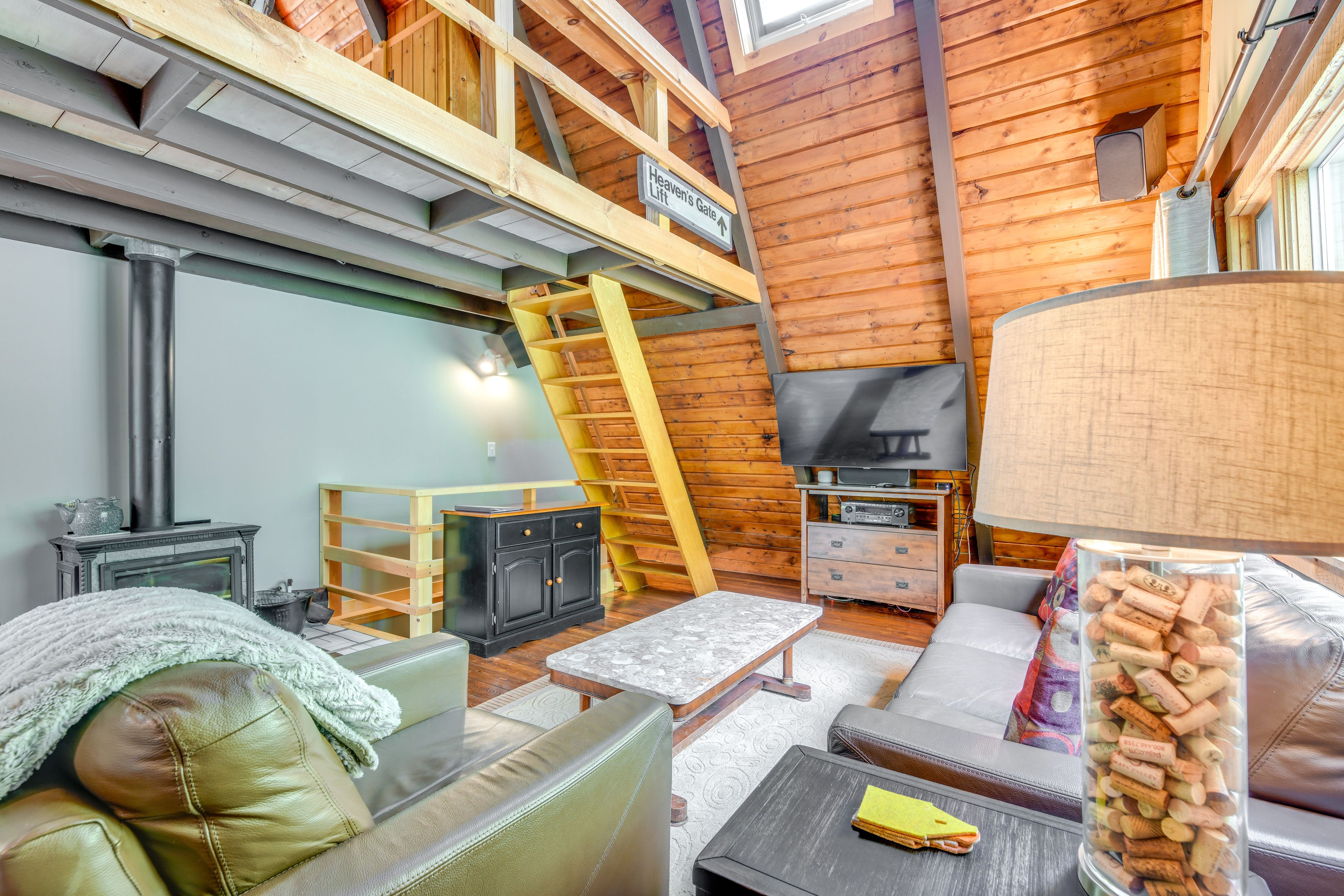 Living Room | Wood-Burning Stove Not for Guest Use