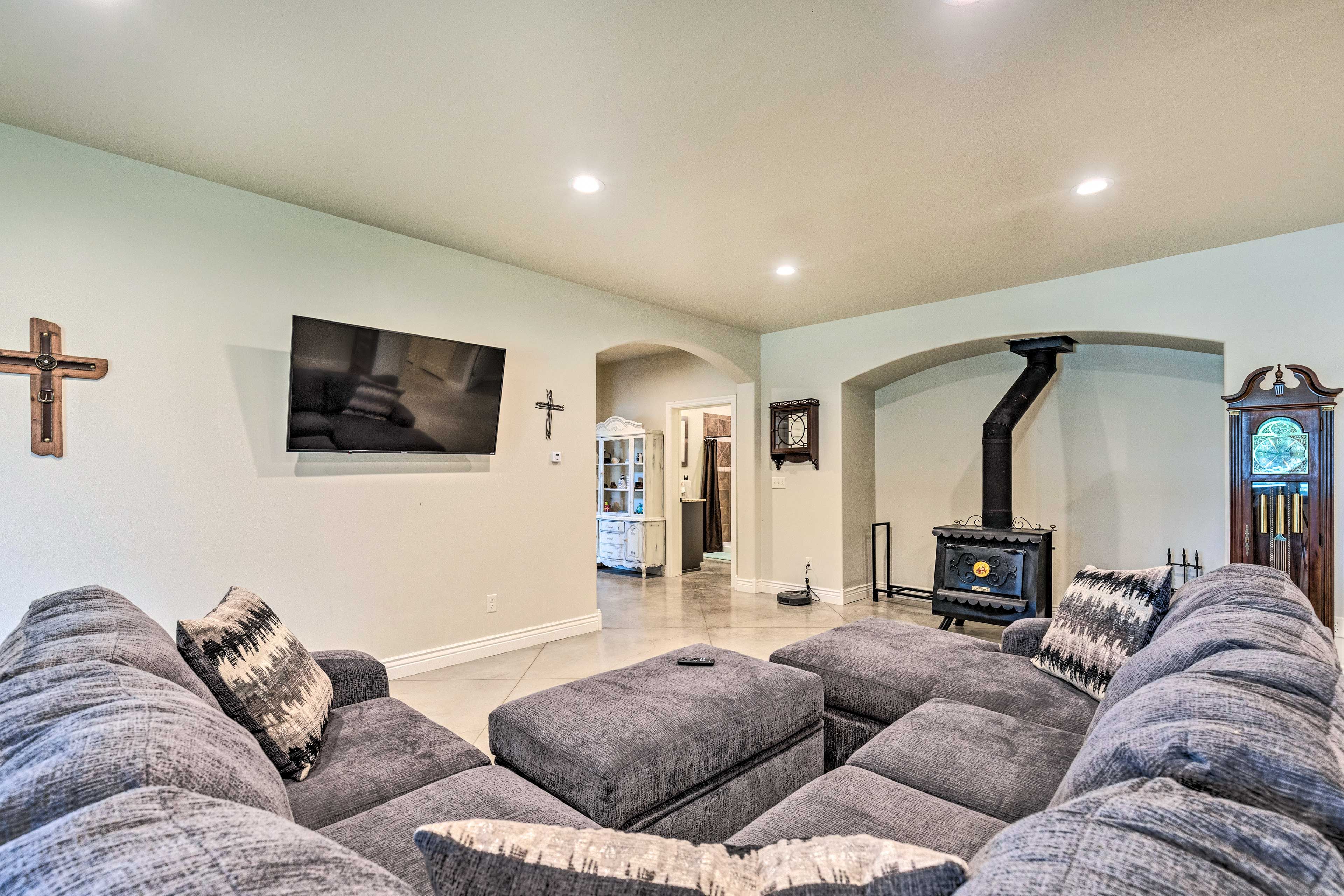 Living Room | 1st Floor | Wood-Burning Stove