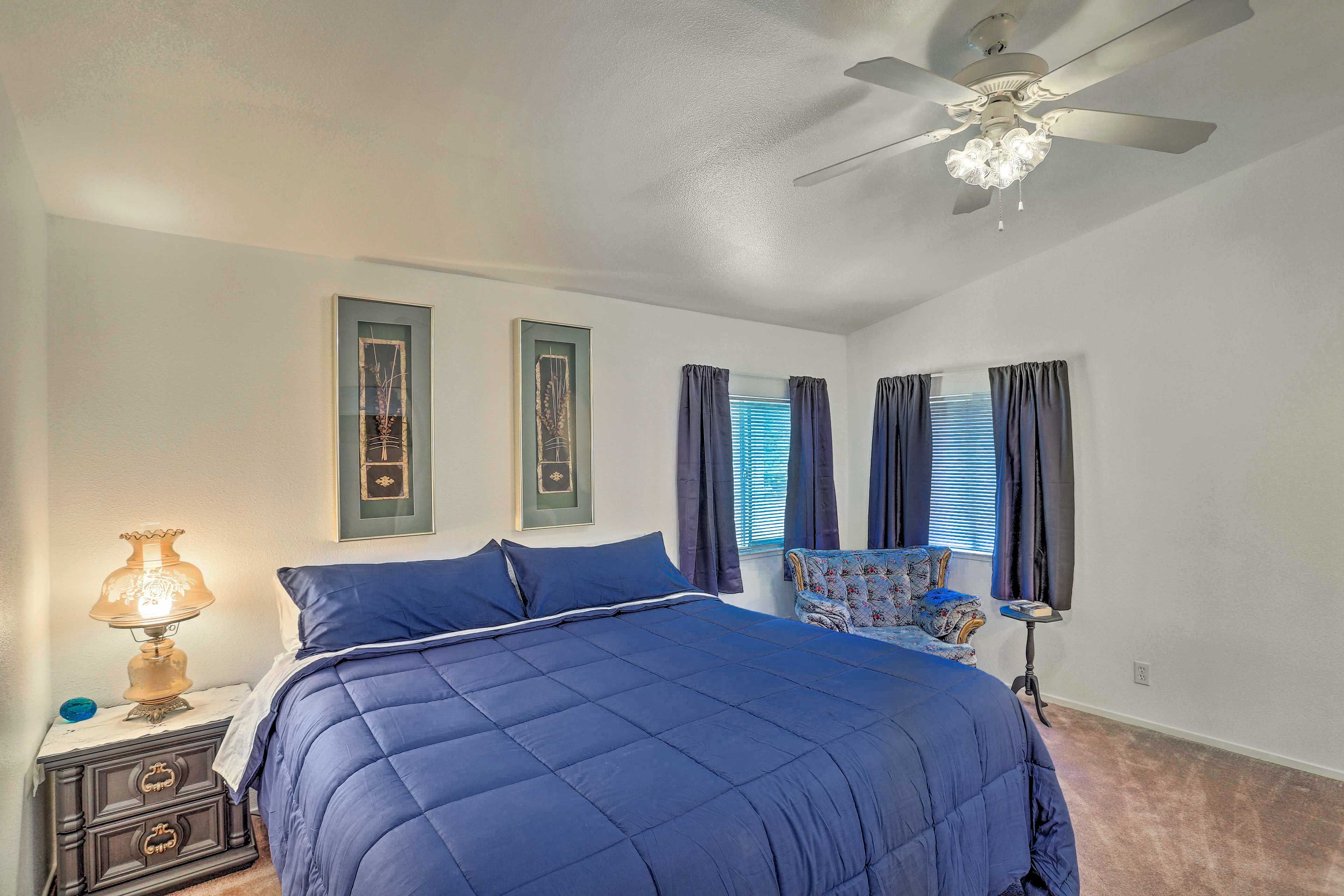 Bedroom 1 | California King Bed | Linens Provided