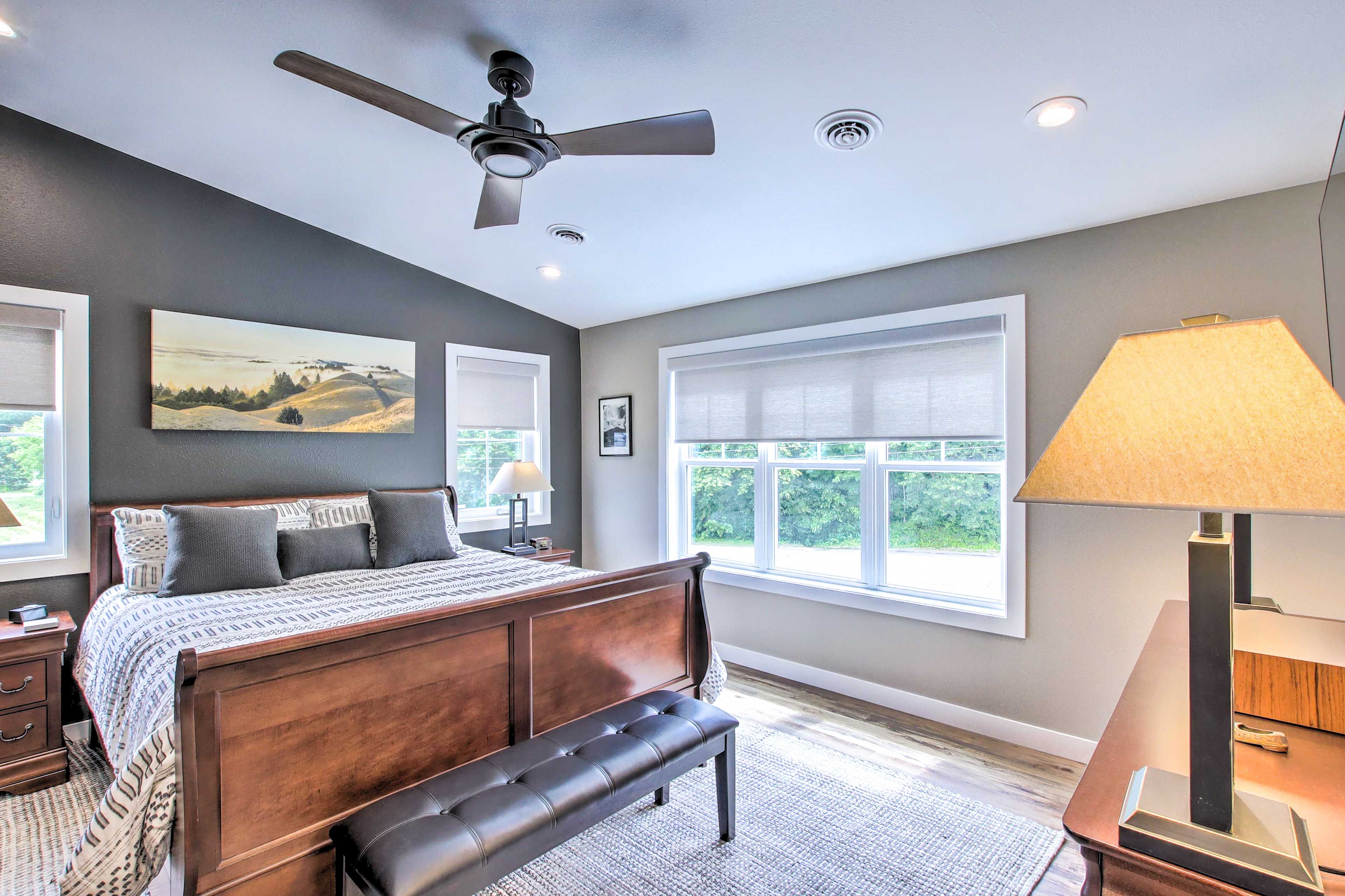 Bedroom 1 | California King Bed | Smart TV