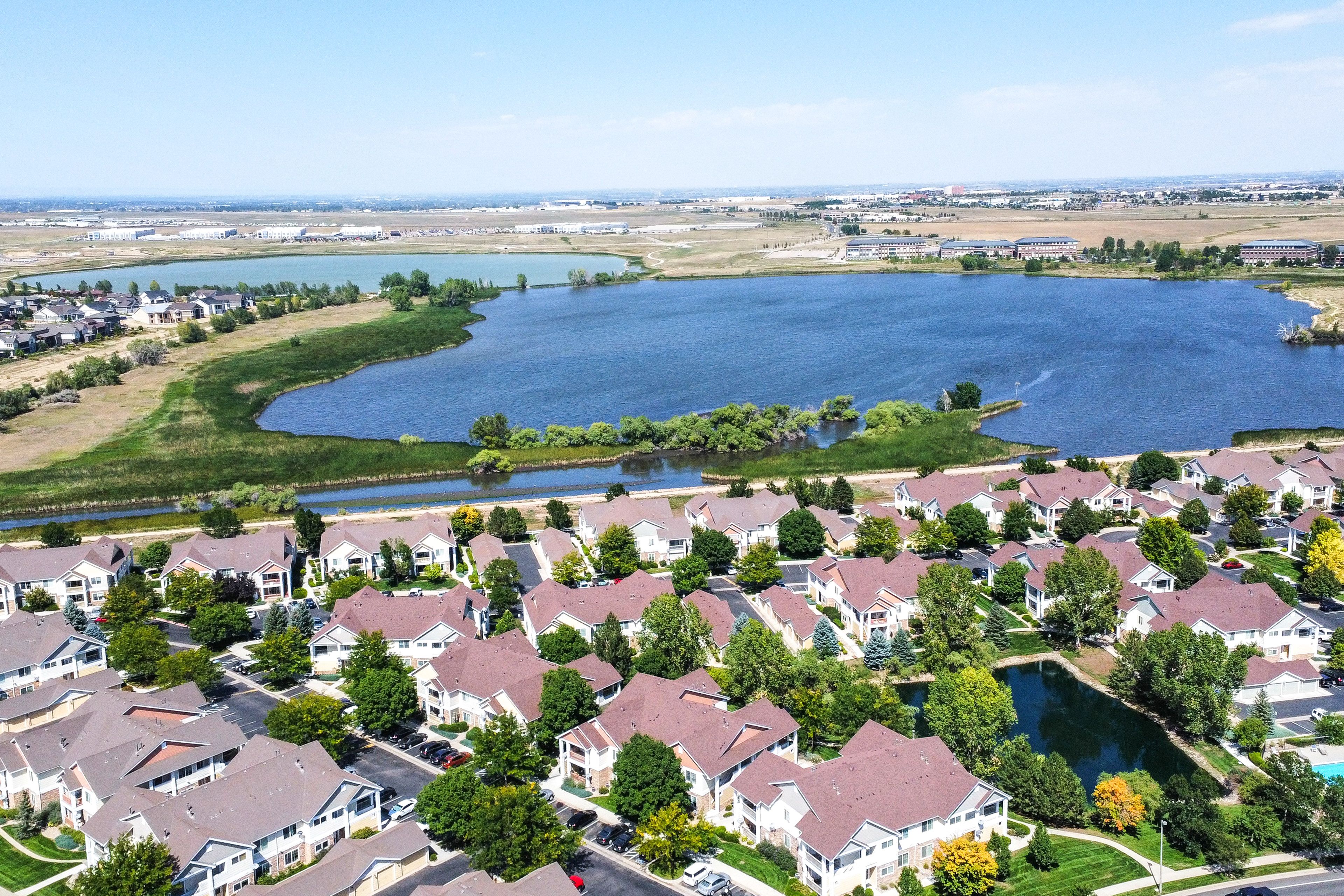 Aerial View | Community Amenities | 4.5 Mi to Old Town Loveland