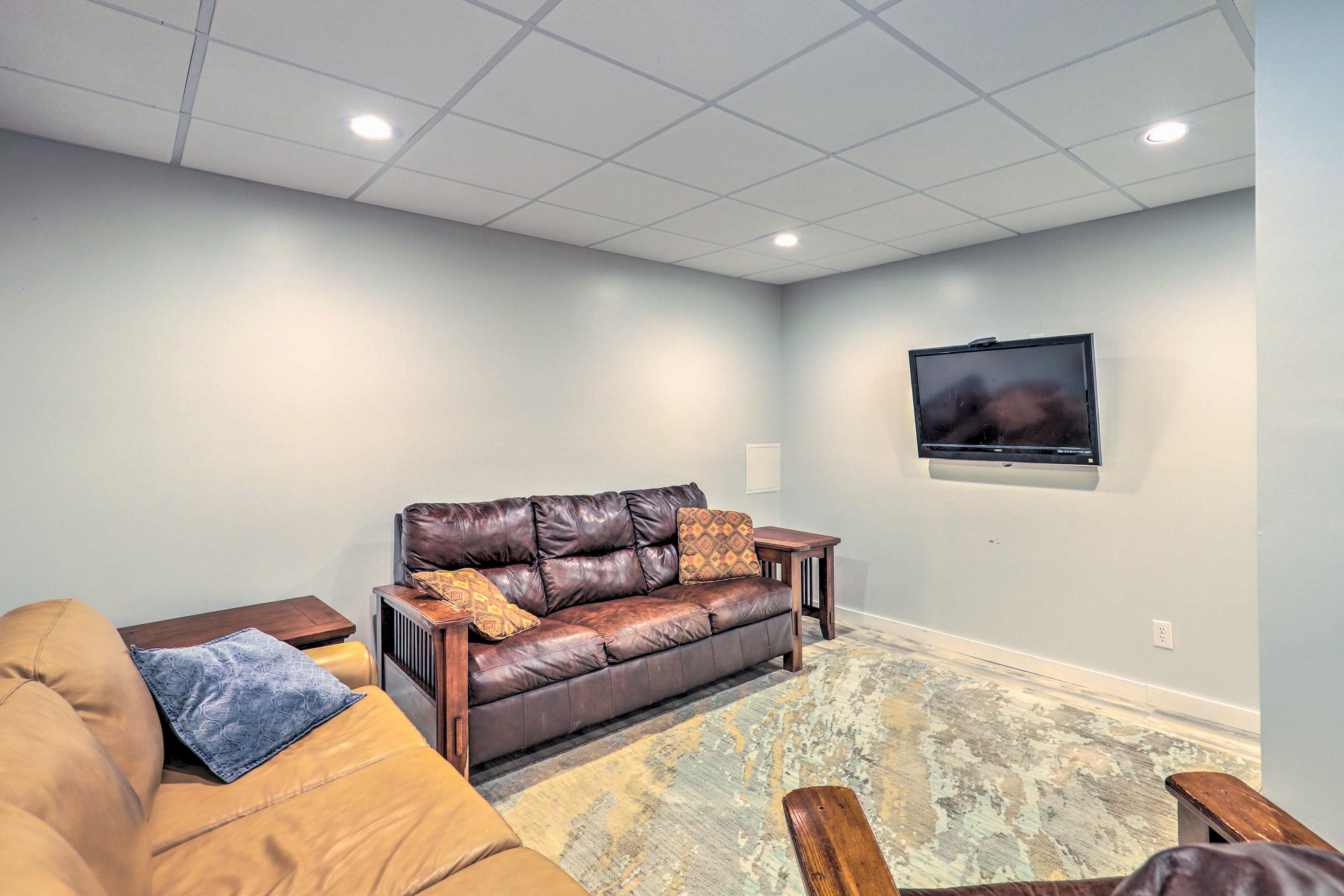2nd Living Room | Lower Level | Smart TV | Home Office Space