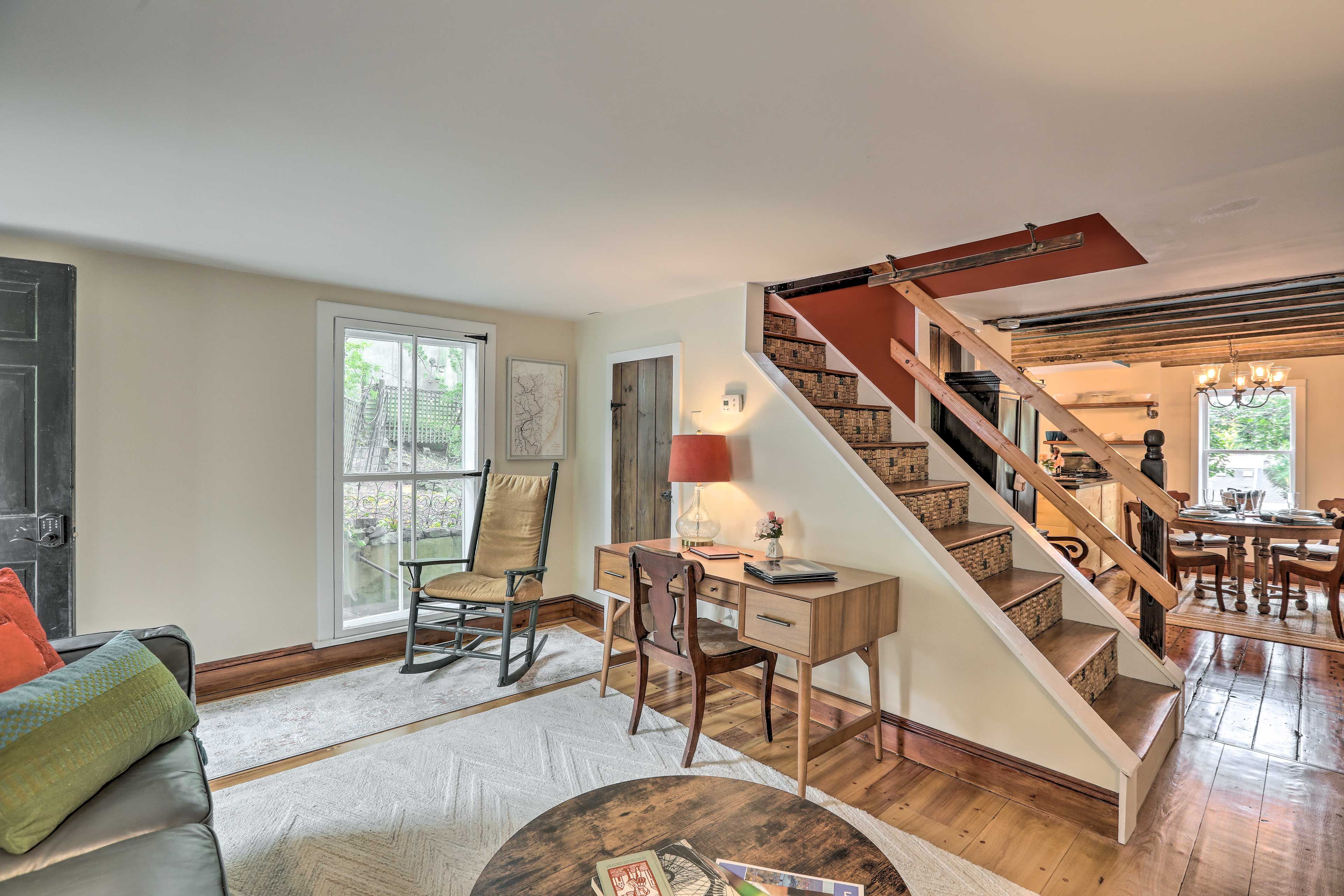Lambertville Vacation Rental | 2BR | 1BA | Step-Free Entry