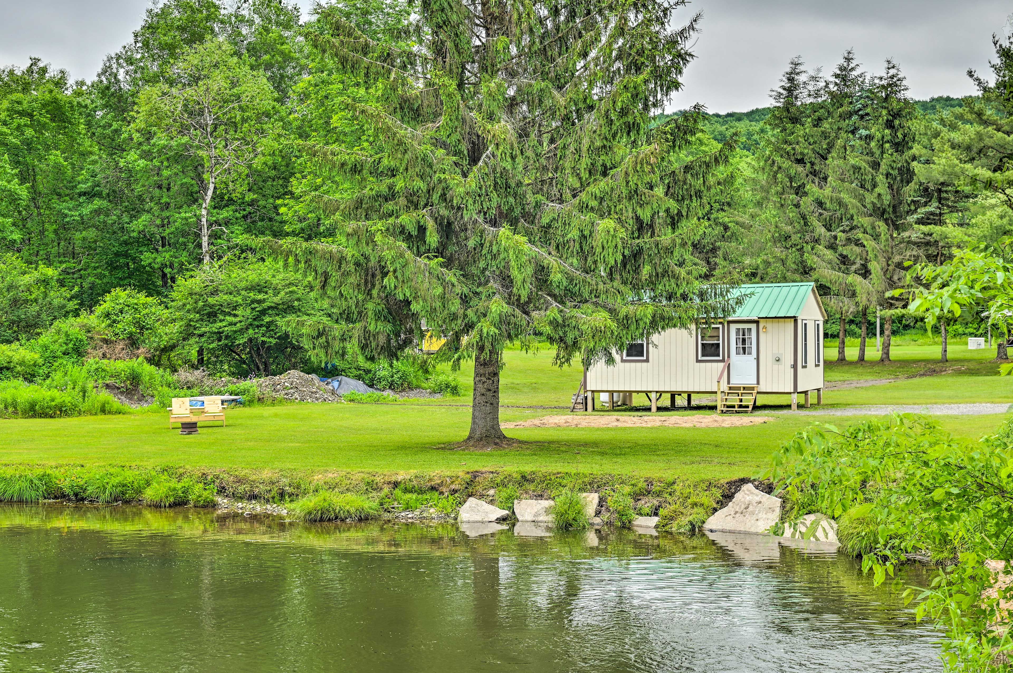 Cabin Exterior | Fishing On-Site | Horseback Riding Trails Nearby