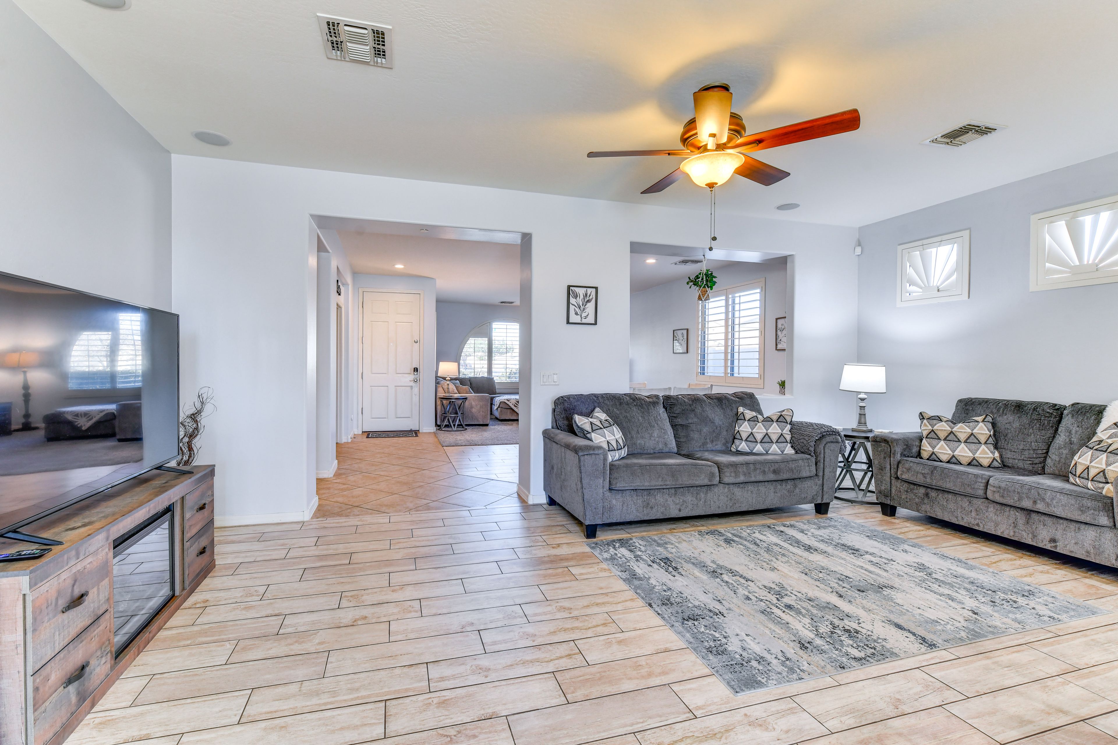 Family Room | Smart TV | Electric Fireplace