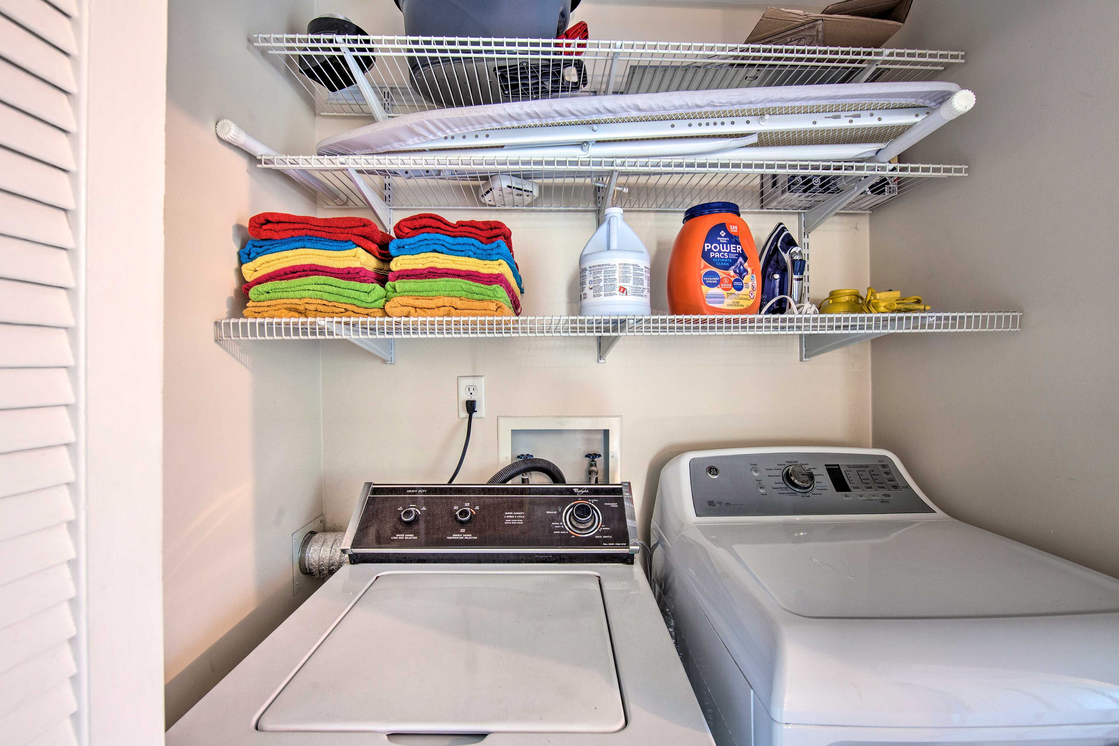 Laundry Area | Washer/Dryer | Laundry Detergent | Iron/Board