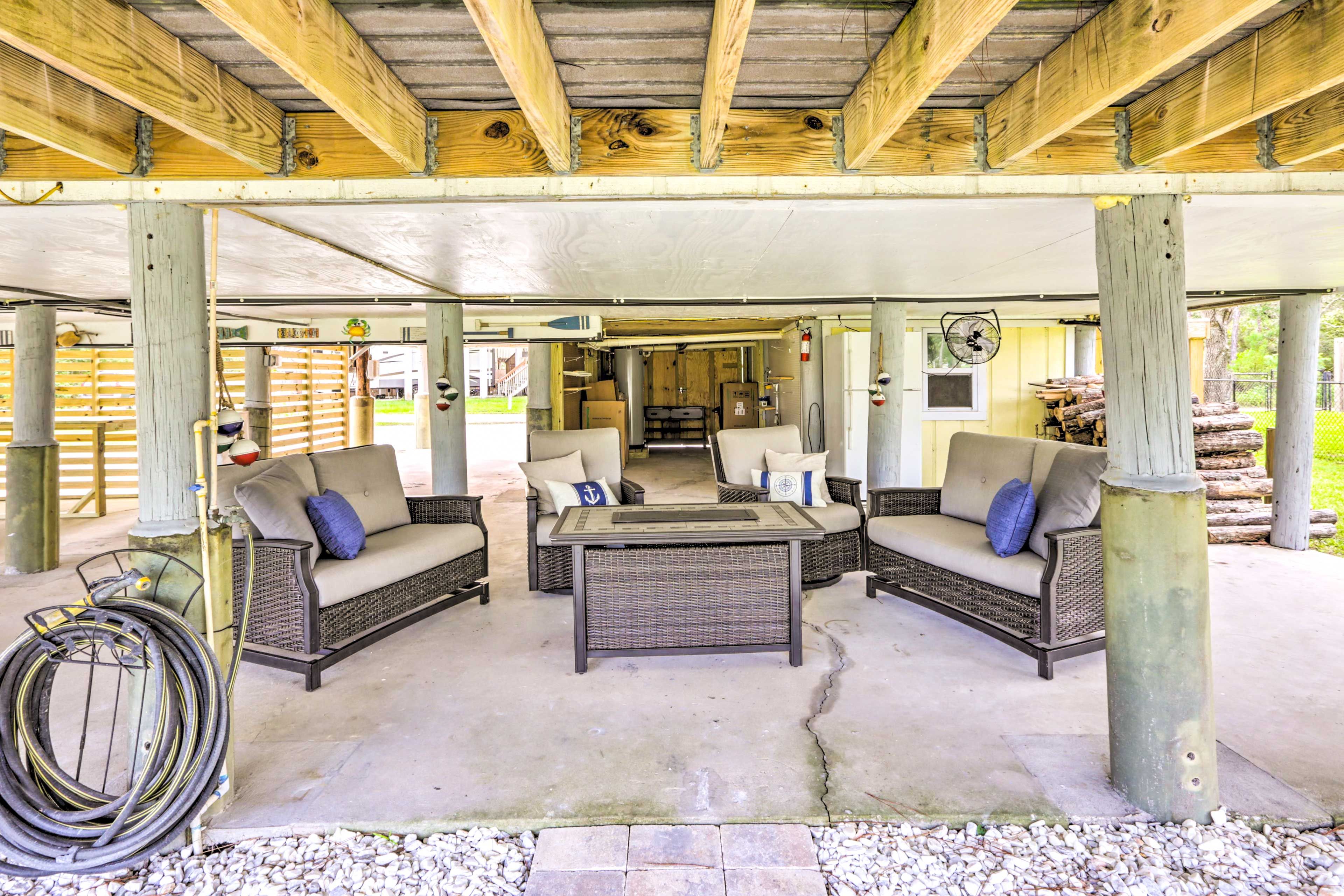 Lower Patio Area w/ Fire Table
