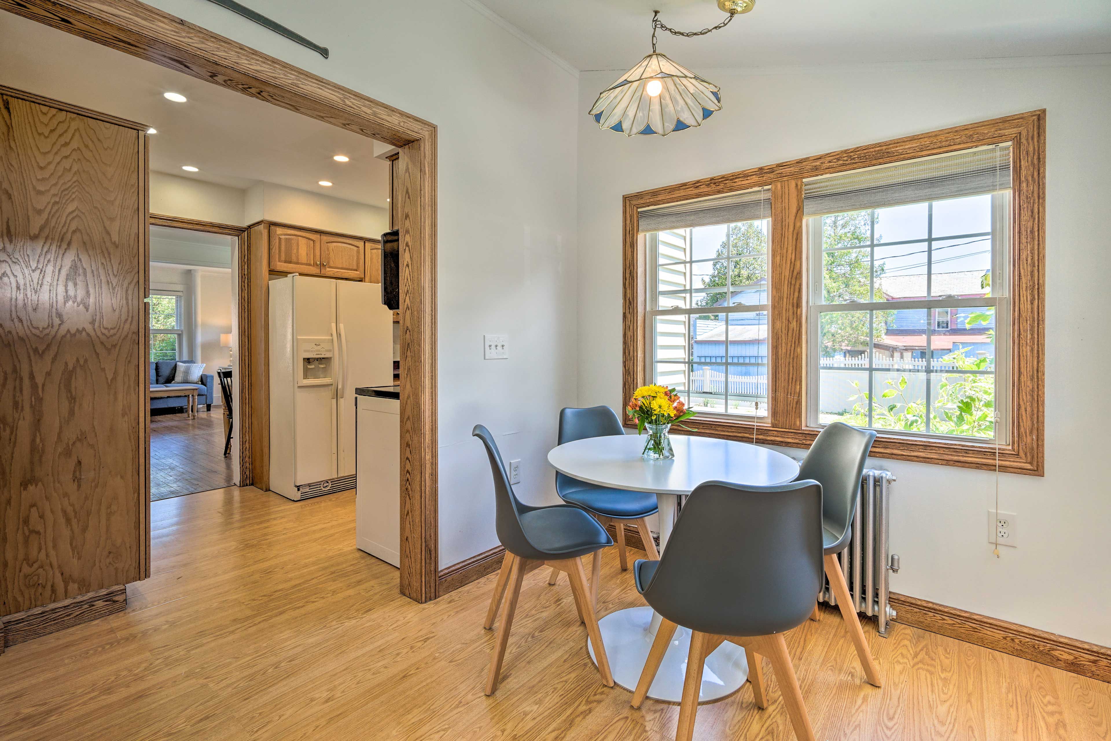 Breakfast Nook | High Chair | Laundry Area