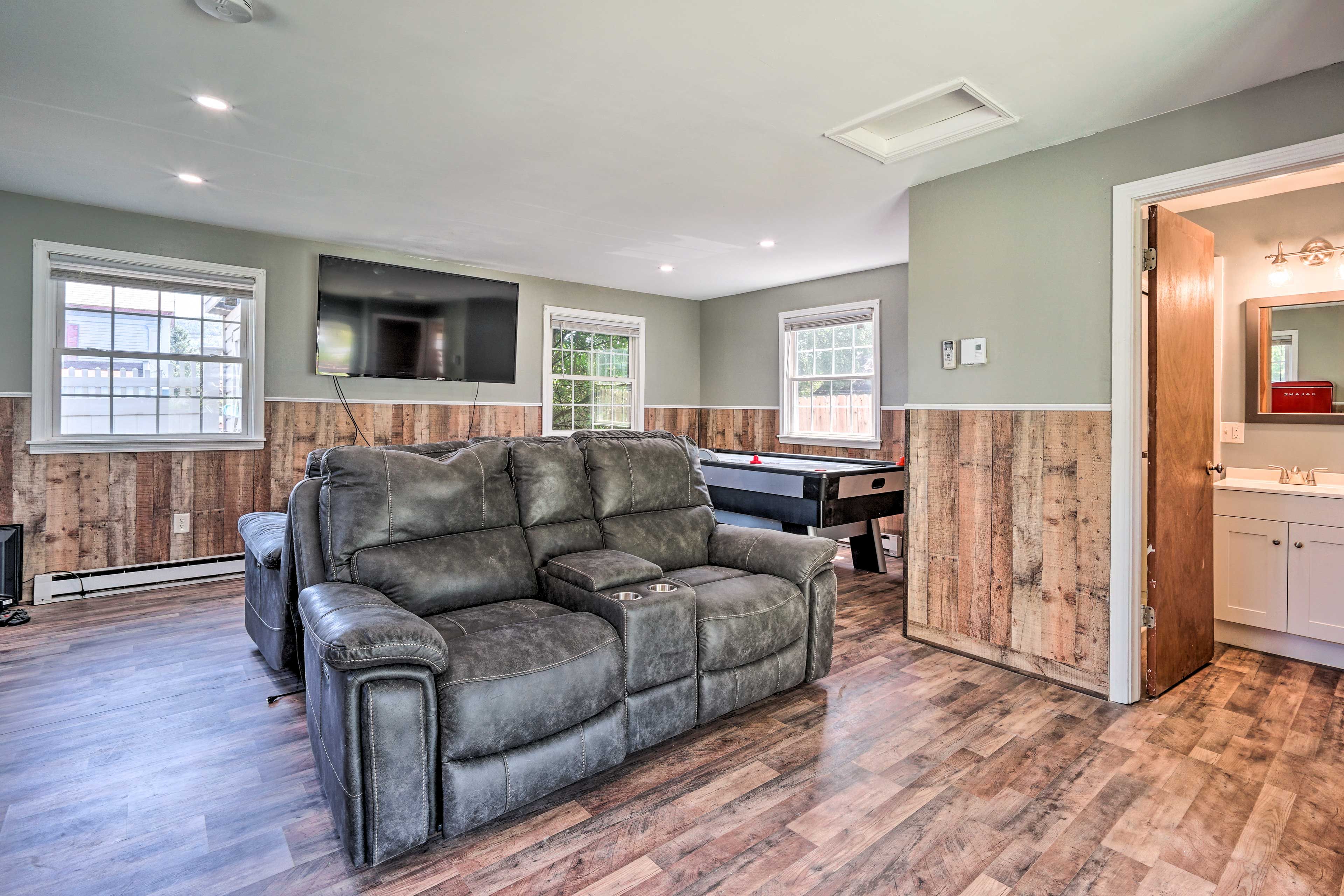 Game Room | Xbox Video Game Console | Air Hockey Table | Drink Station