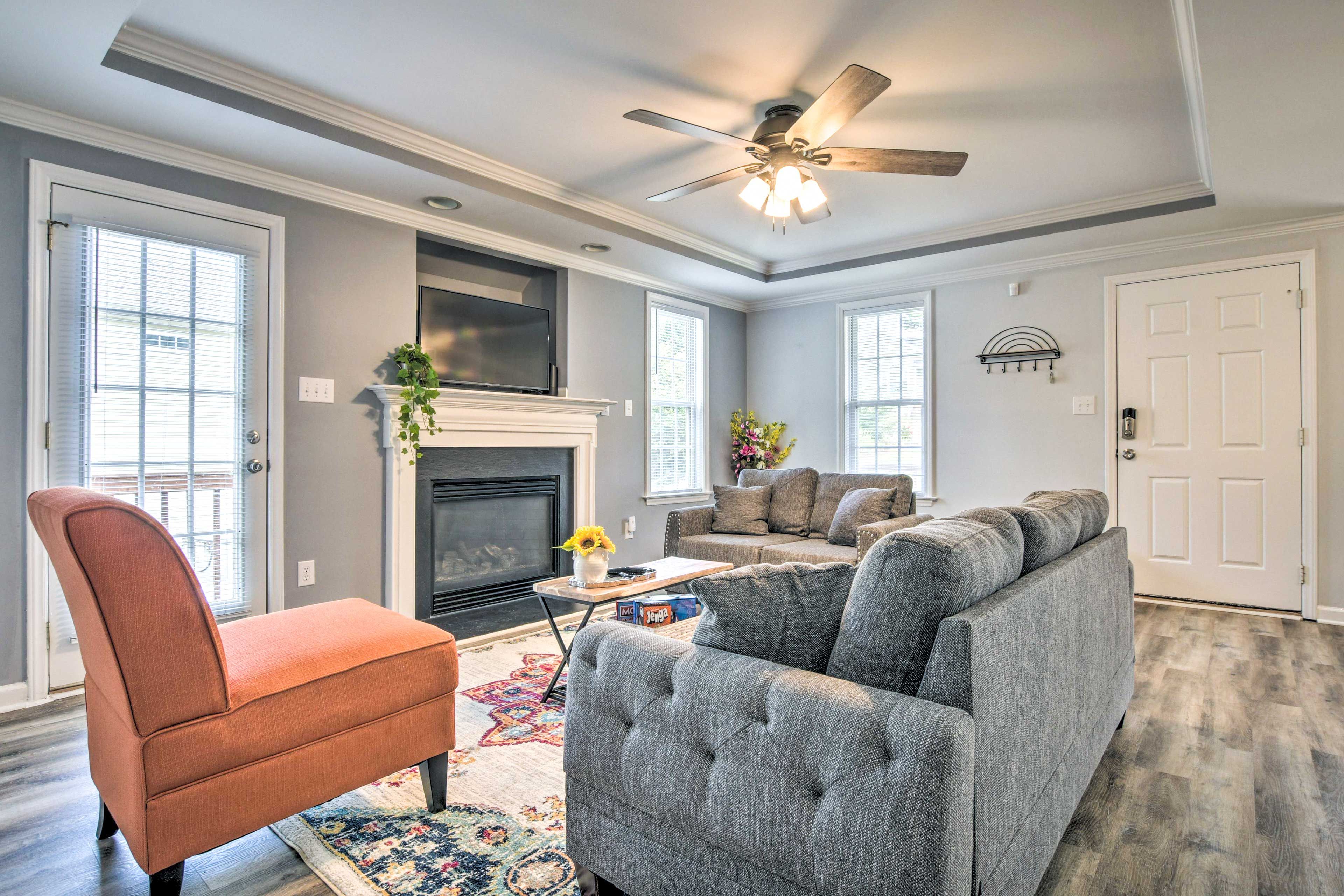 Apex Vacation Rental | 3BR | 2BA | 1,293 Sq Ft | Steps Required to Enter
