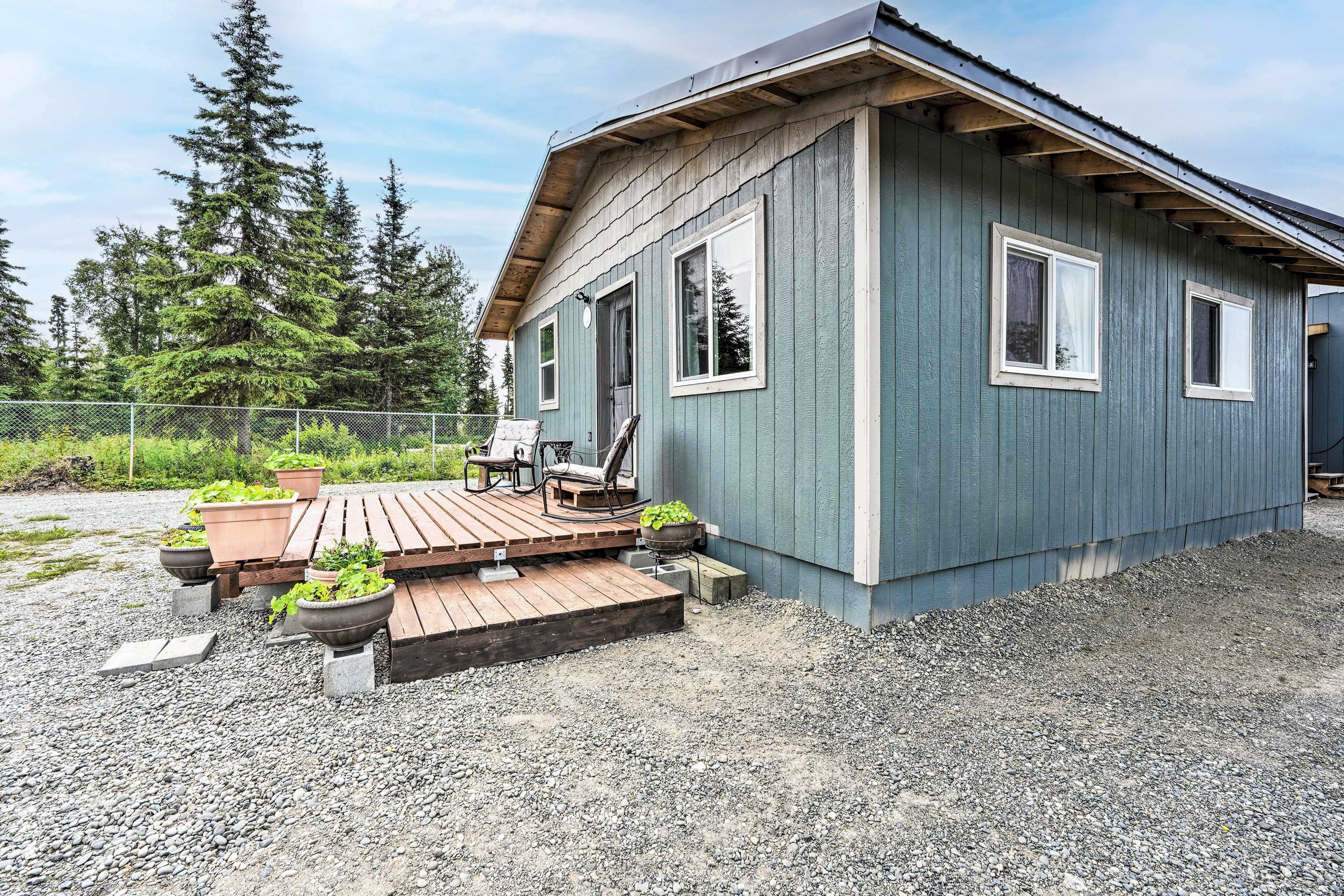 Cottage Exterior | Single Story | Deck w/ Seating