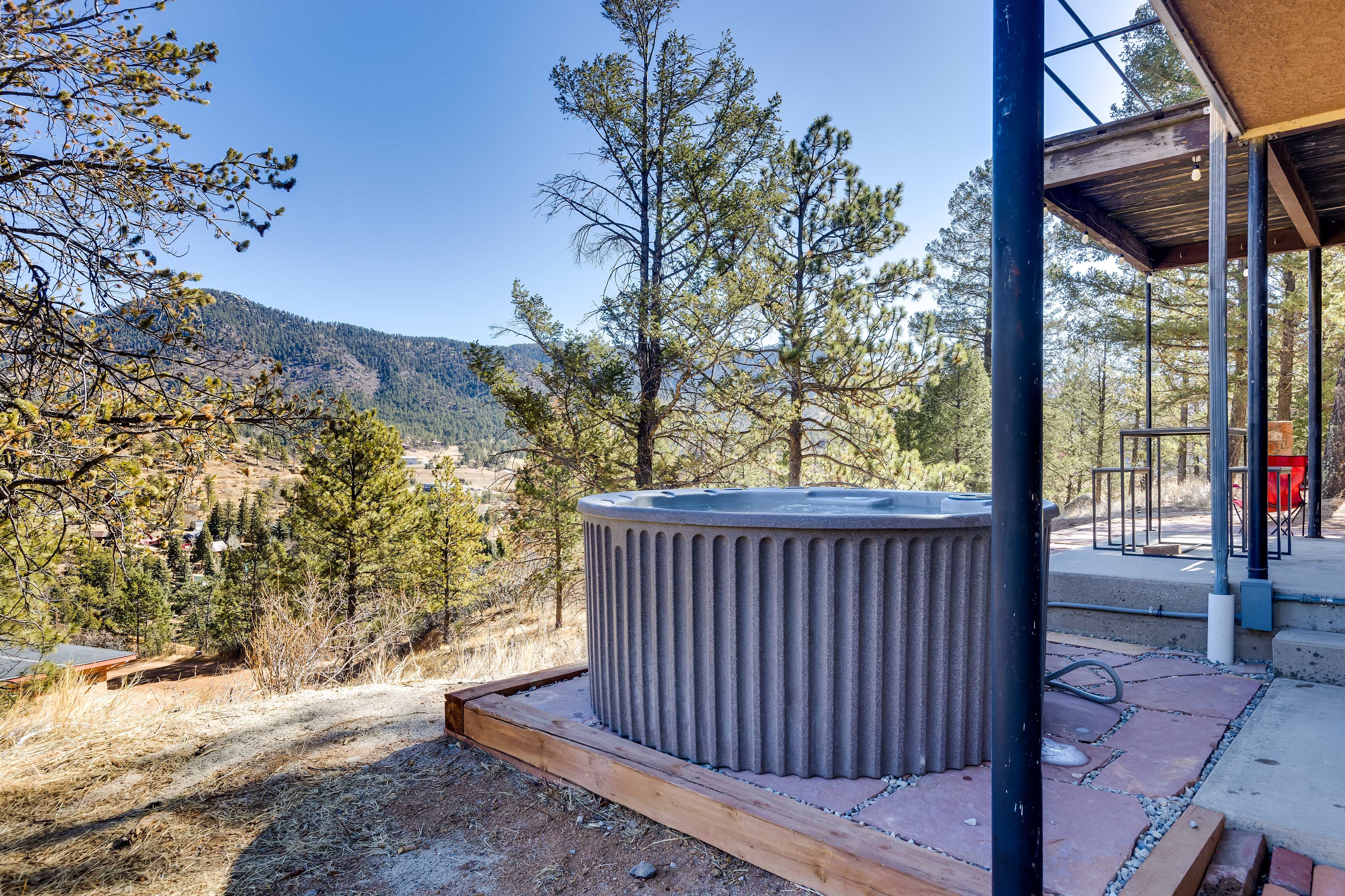 Patio | Private Hot Tub