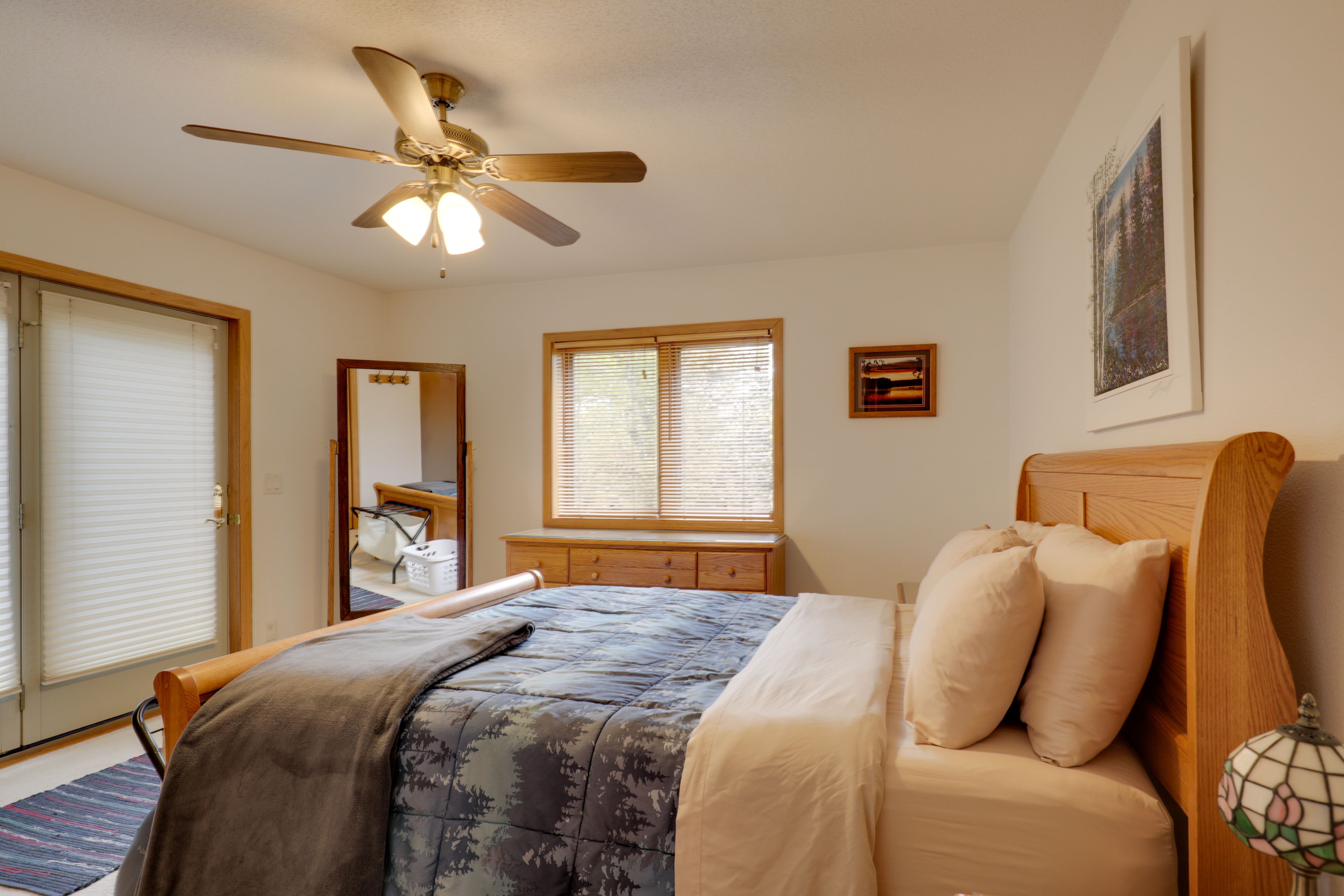 Bedroom 1 | Queen Bed | 1st Floor | Linens Provided | En-Suite Bathroom
