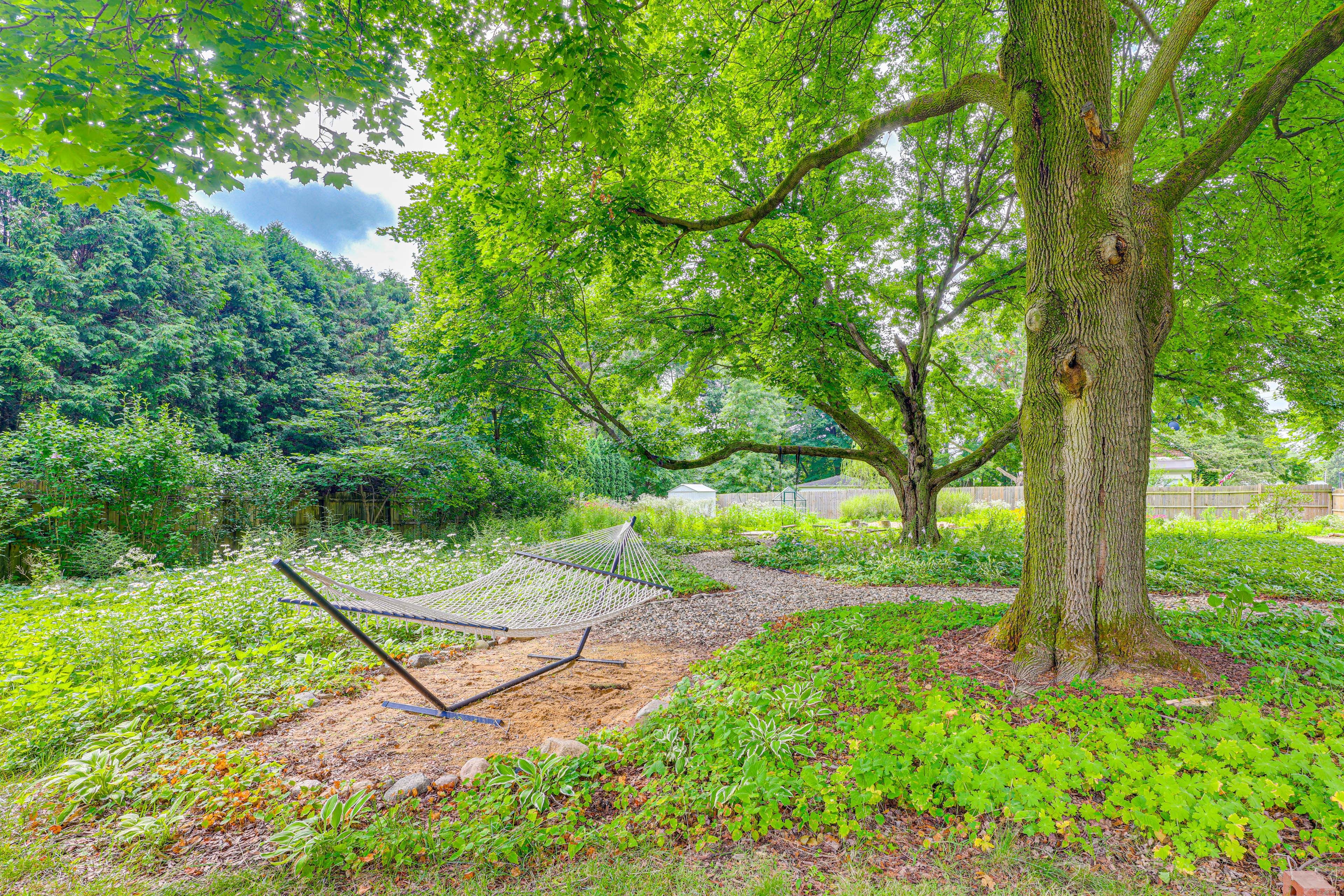 Yard Area | Hammock | Badminton | Tree Swing