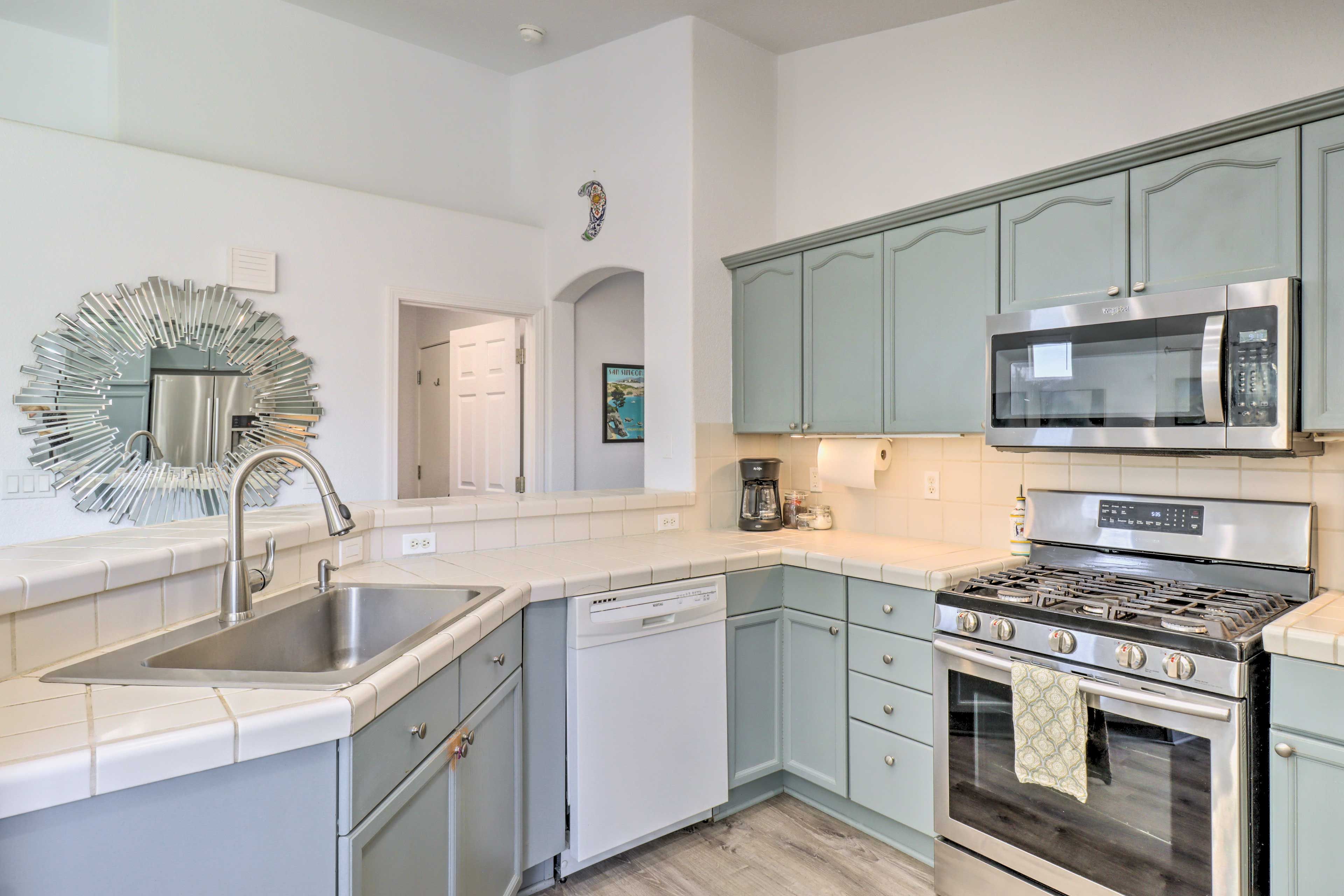 Kitchen | Pet Friendly w/ Fee | Keyless Entry