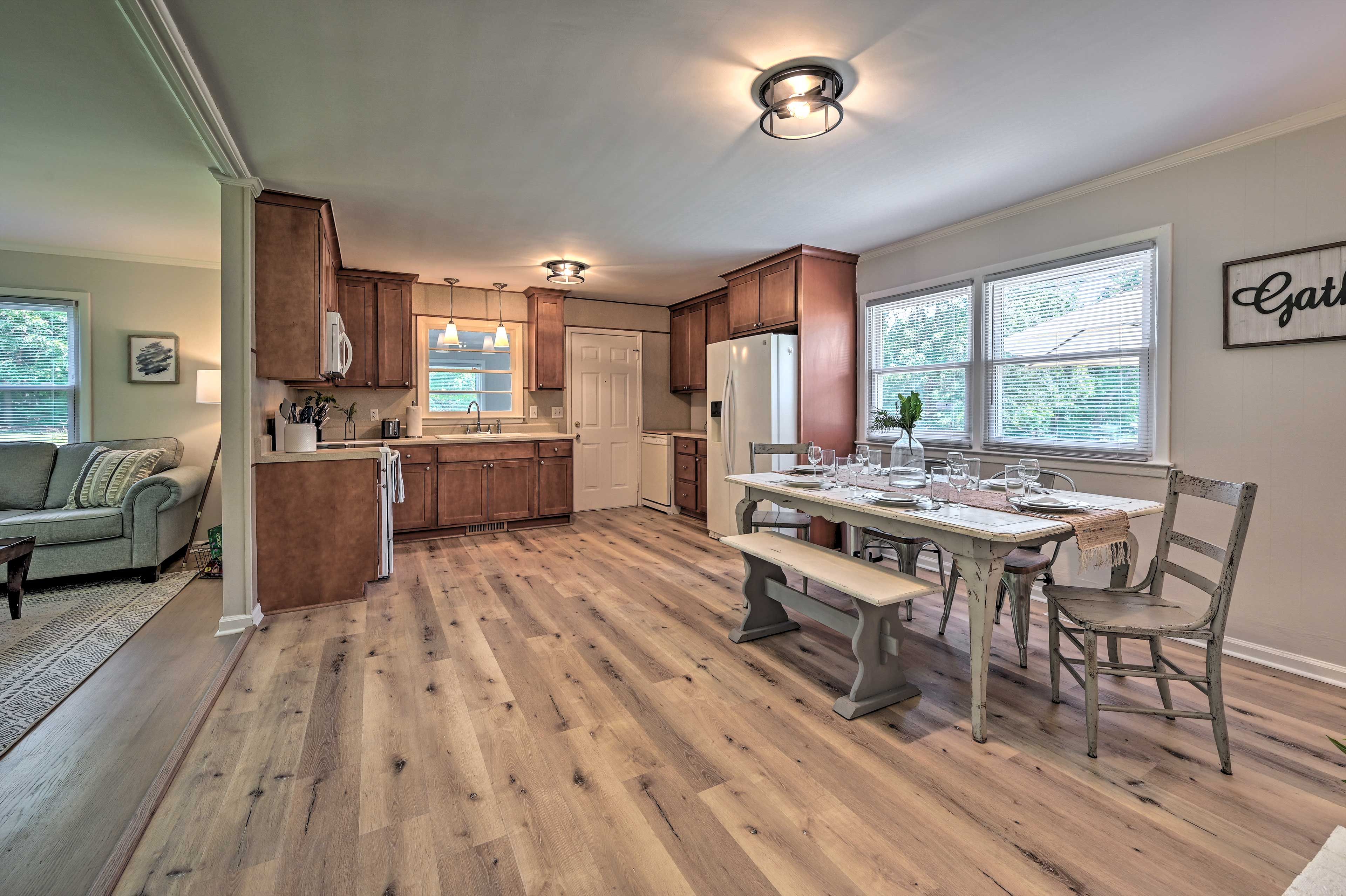 Kitchen | Coffee Maker | Wine Glasses | Dining Area