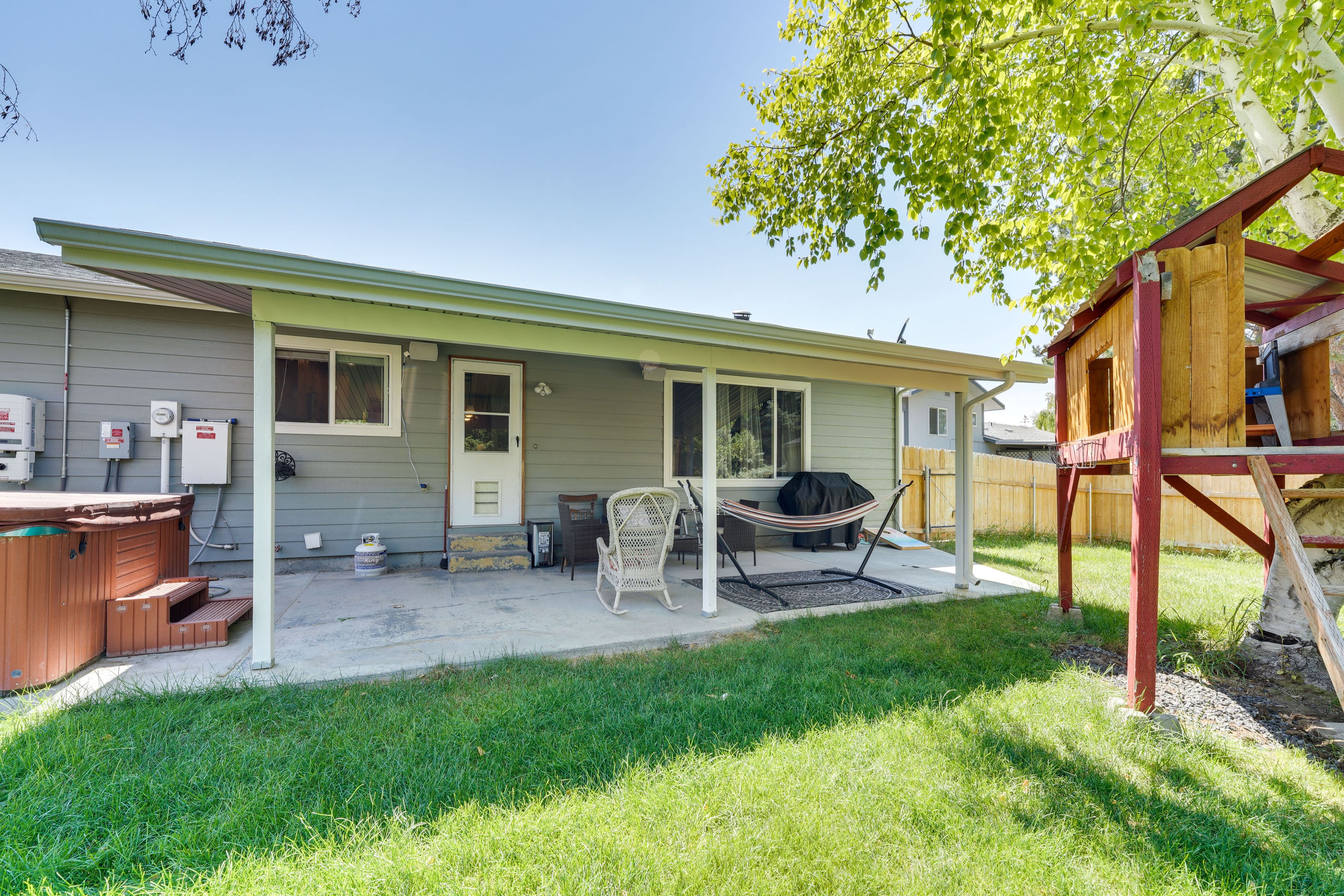 House Exterior | Furnished Patio | Gas Grill