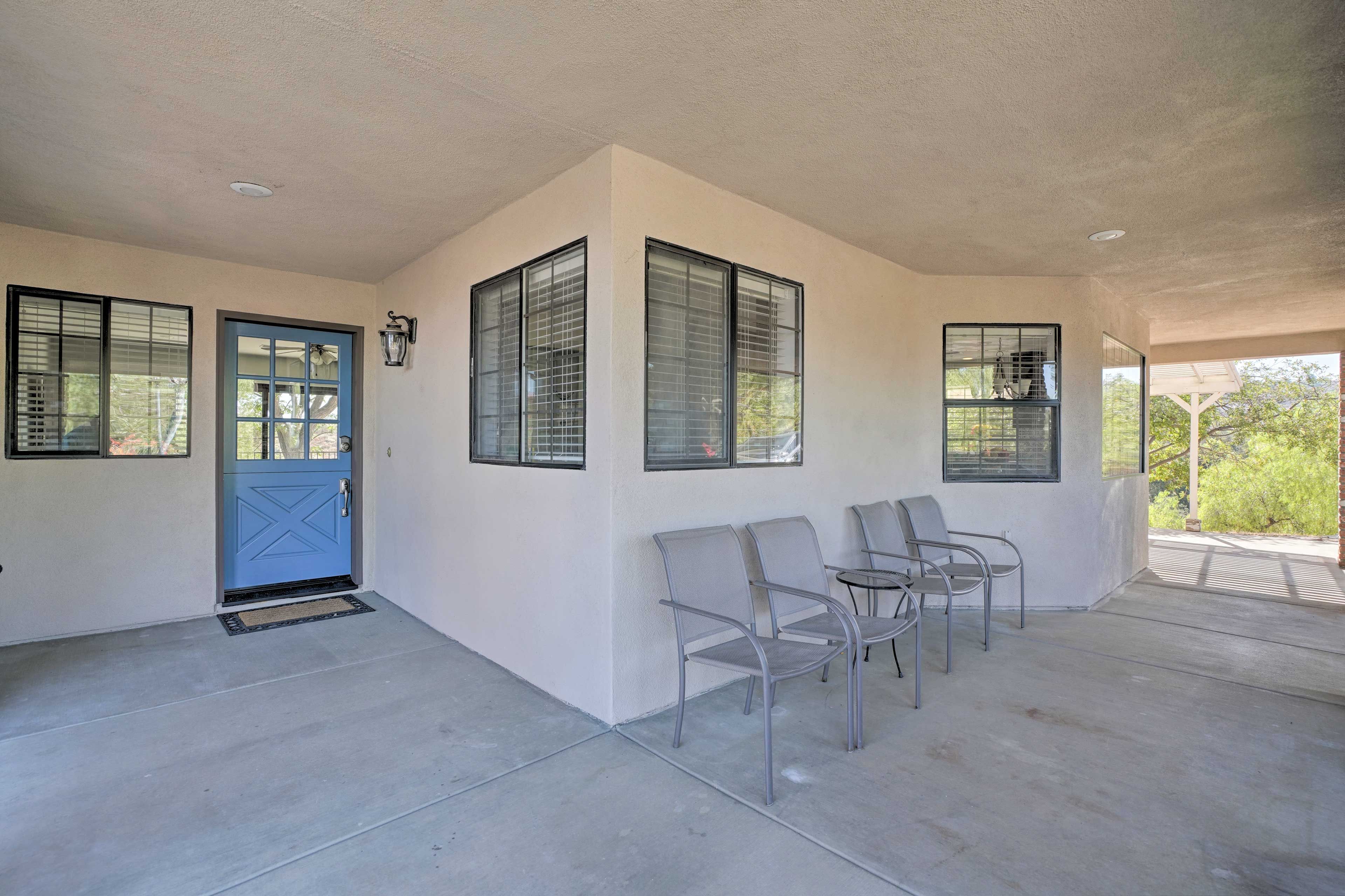 Covered Patio | Private Home Entrance