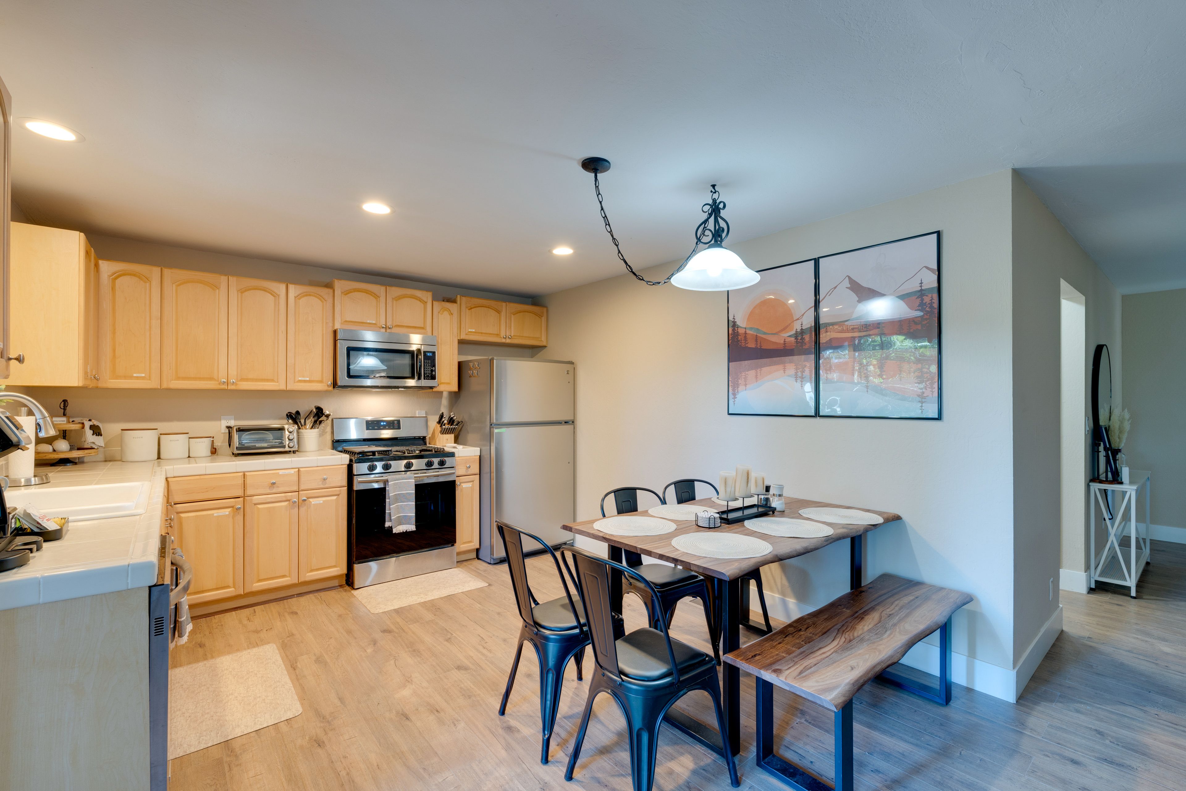 Dining Area | Main Level | Open Floor Plan | Central Heating