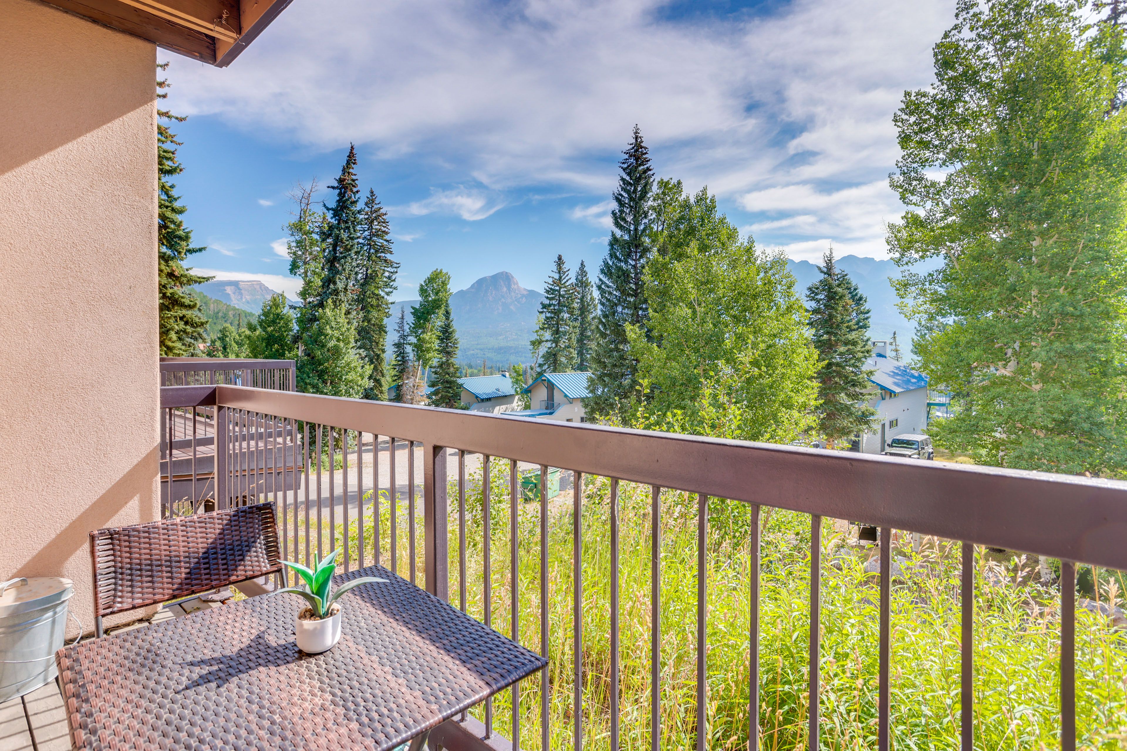 Private Balcony | Single-Story Condo on 1st Floor | Mountain Views