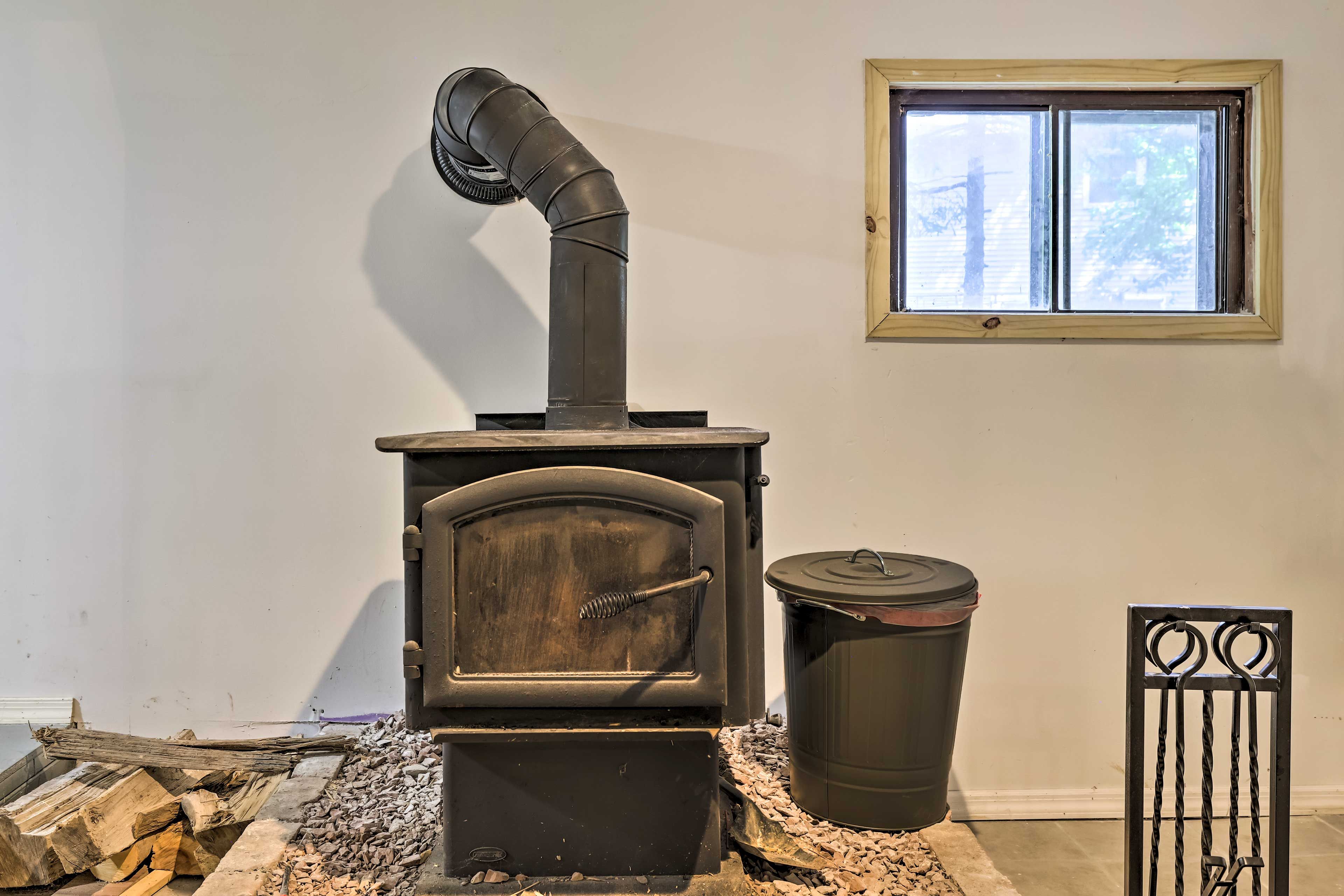 Wood-Burning Fireplace