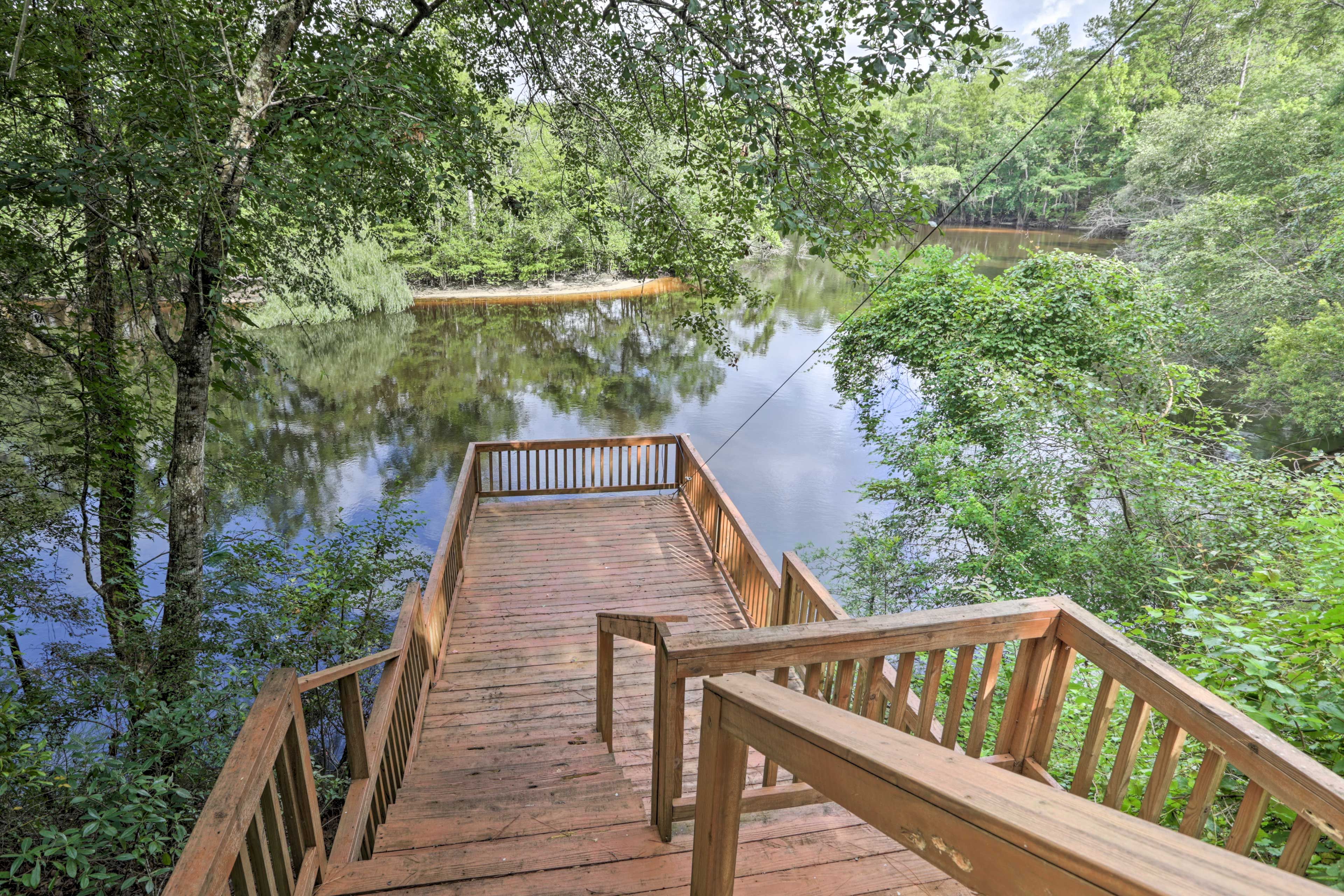 Riverfront Deck | Stairs Required