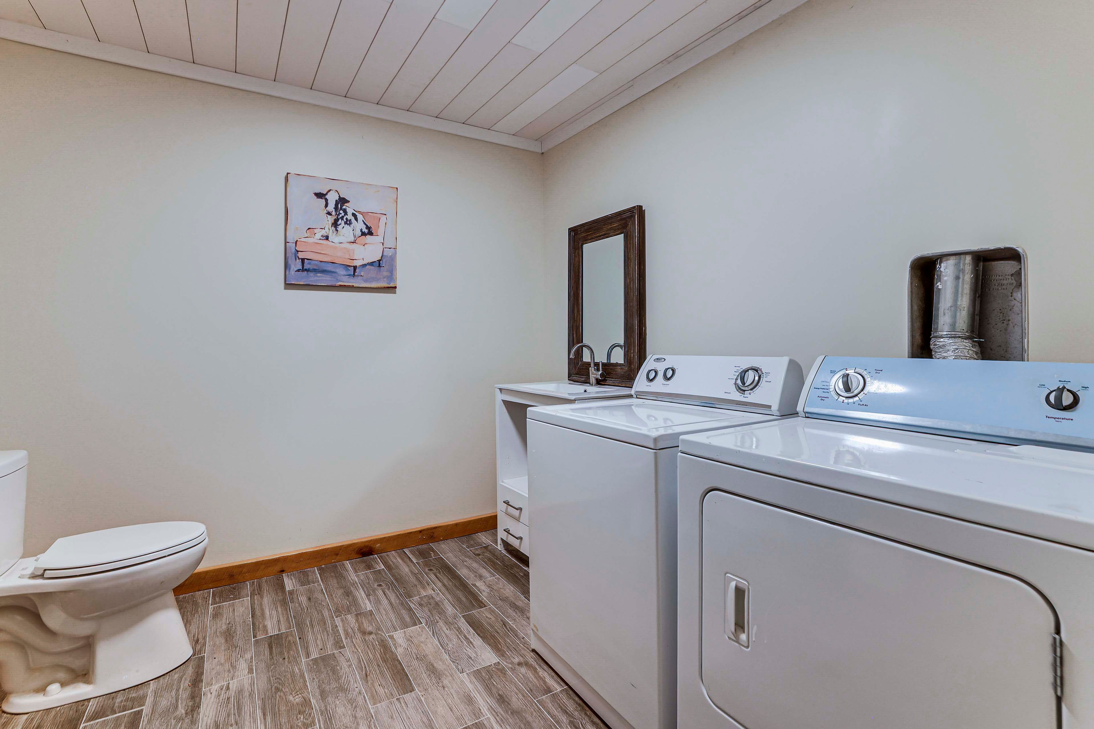 Half Bathroom | Lower Level | Laundry Area