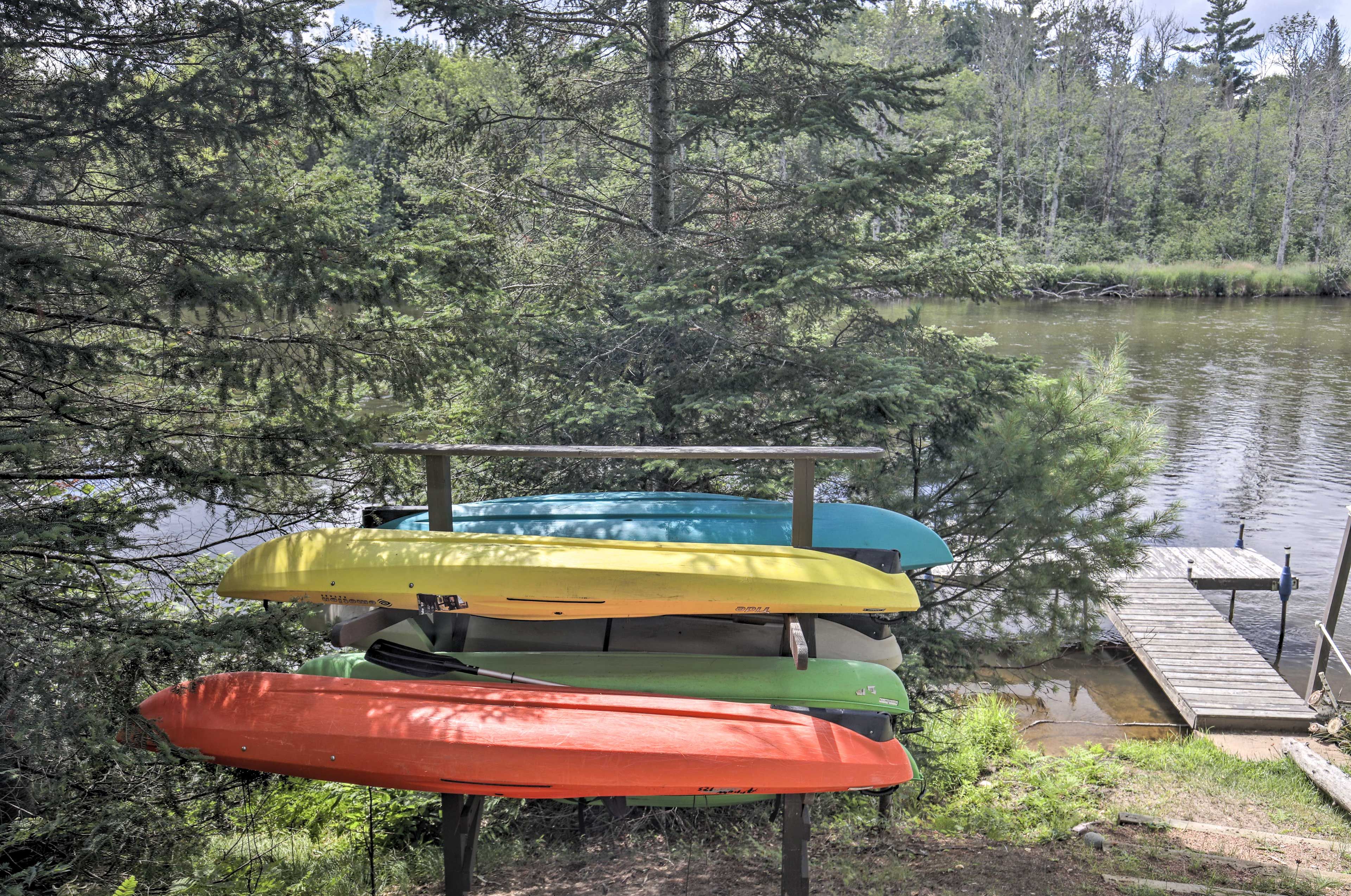 Riverfront | 6 Single-Person Kayaks | 8 River Tubes | Life Vests