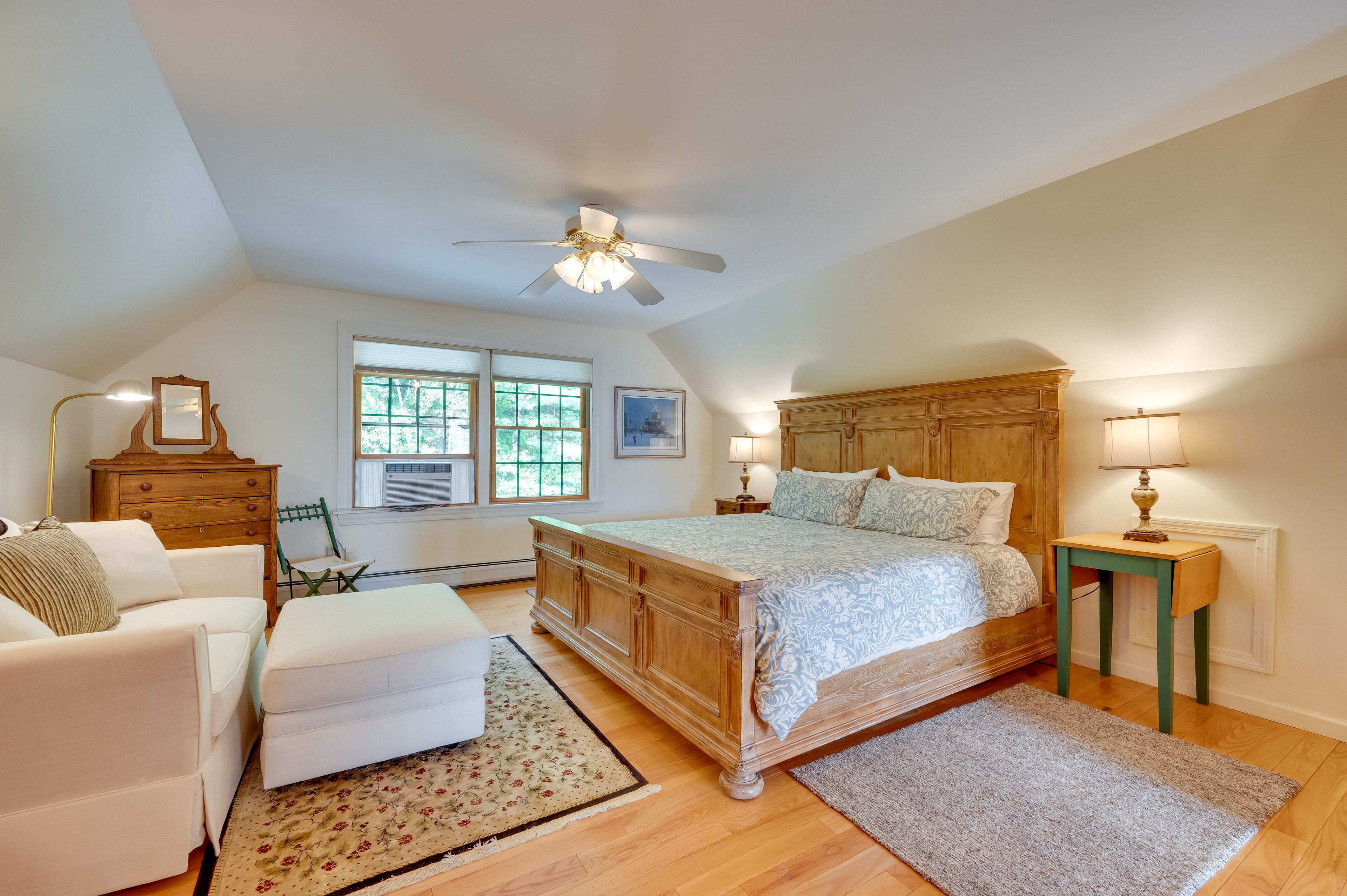 Bedroom 2 | 2nd Floor | King Bed | Dresser | Ceiling Fans | En-Suite Bathroom