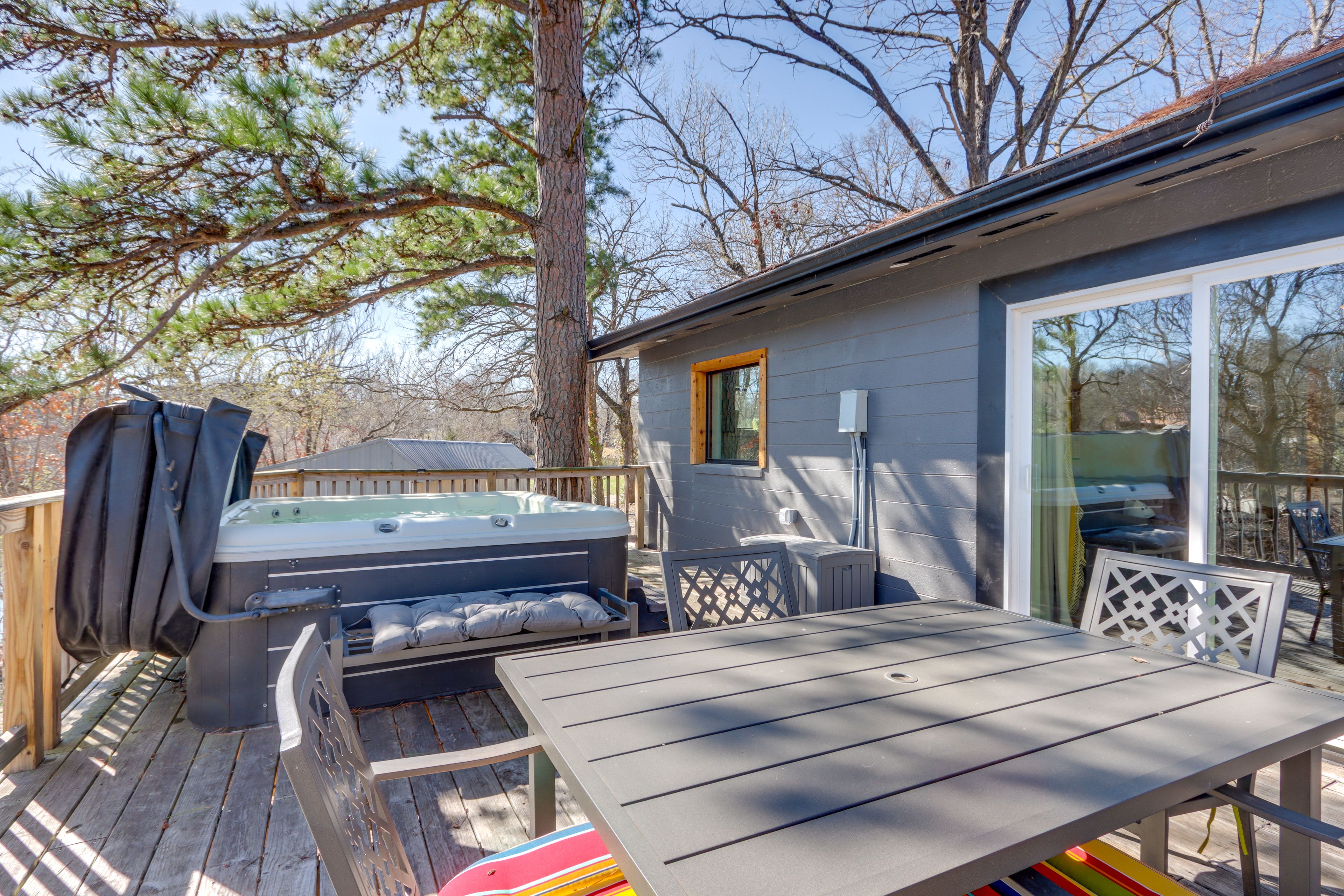 Deck | Hot Tub | Charcoal Grill | Outdoor Dining Area | Lake Views/Access