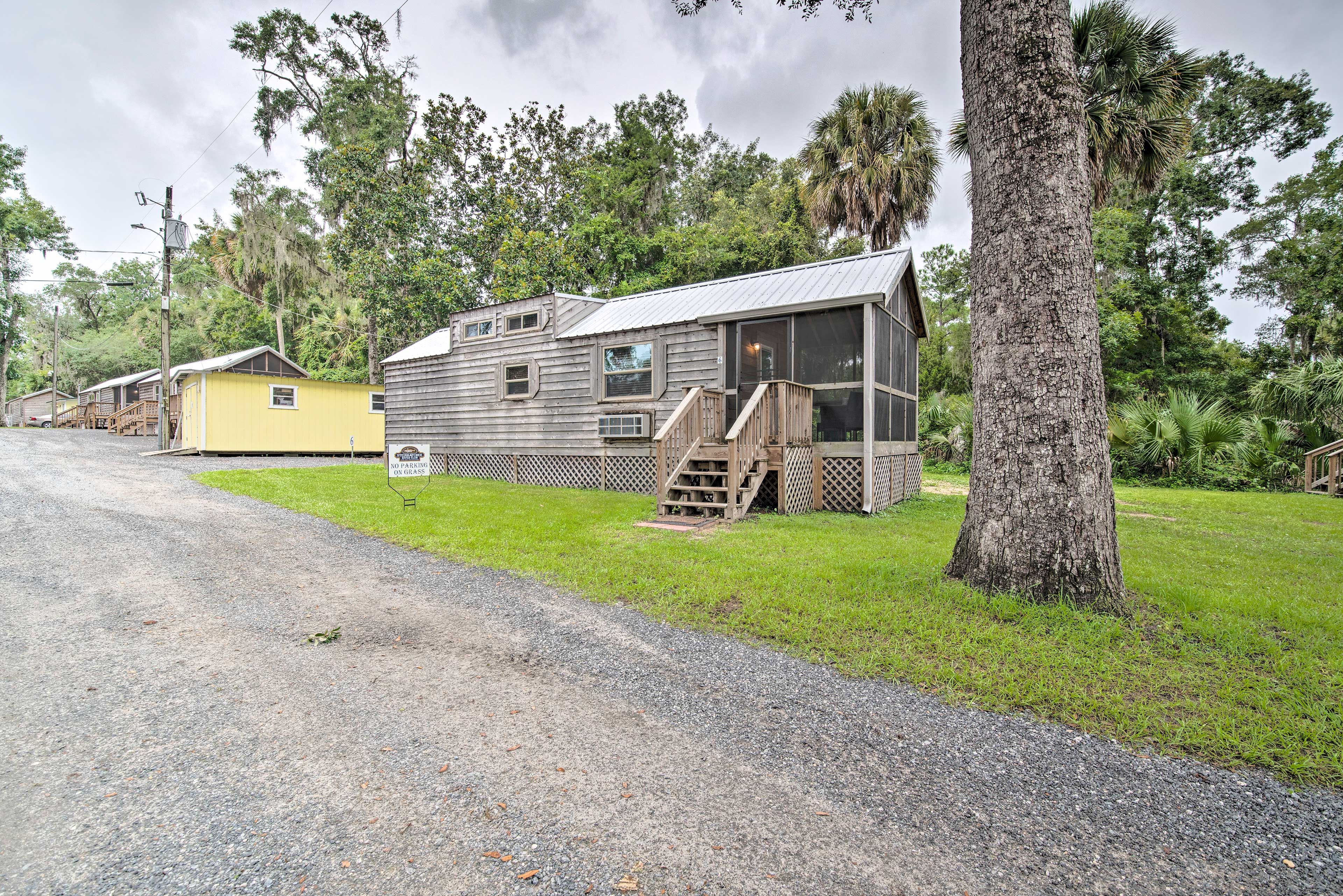 Cottage Exterior | Driveway Parking (1 Vehicle) | RV/Trailer Parking On-Site