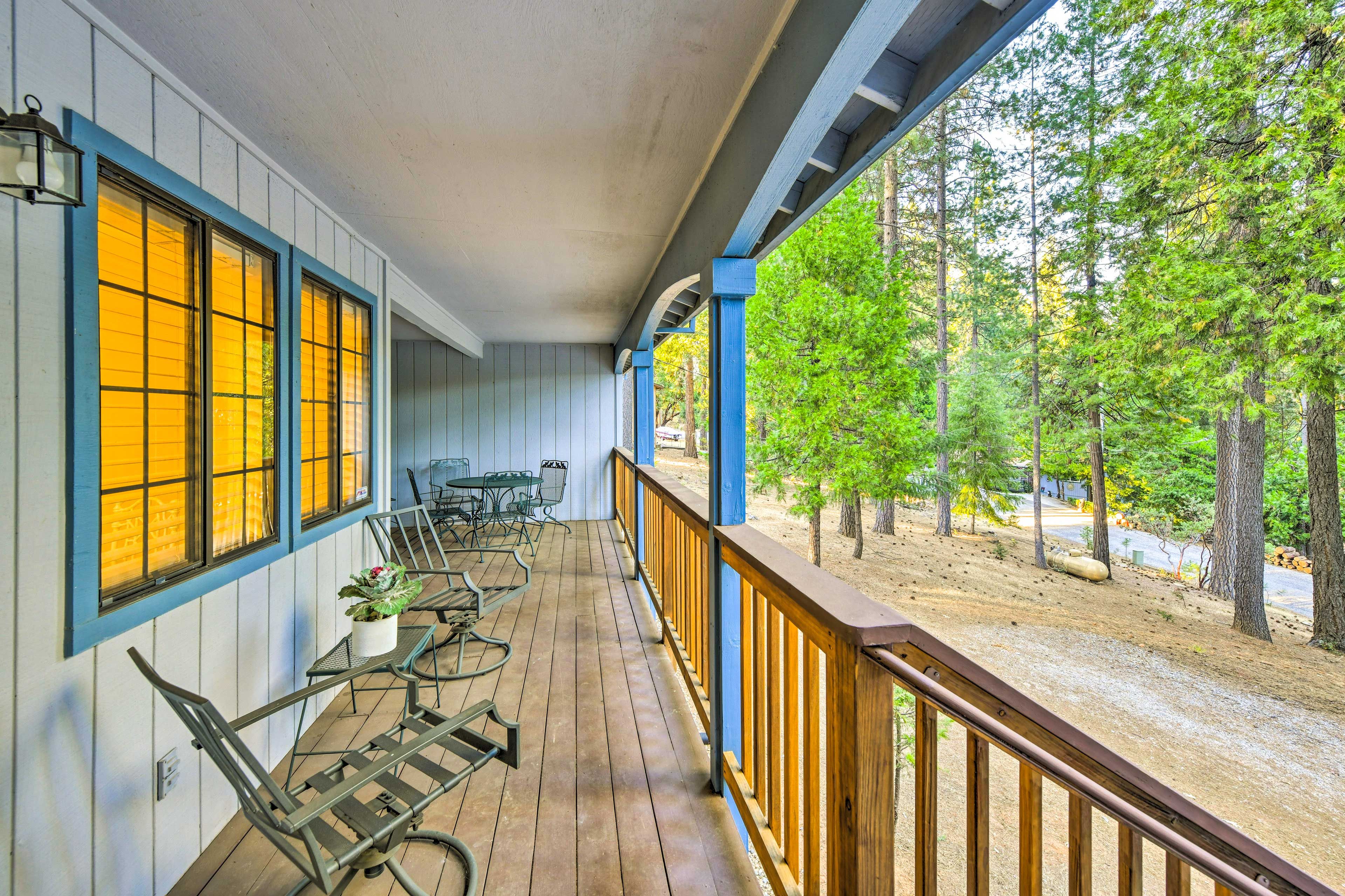 Front Deck | Bedroom/Full Bathroom on 1st Floor | Central Heating