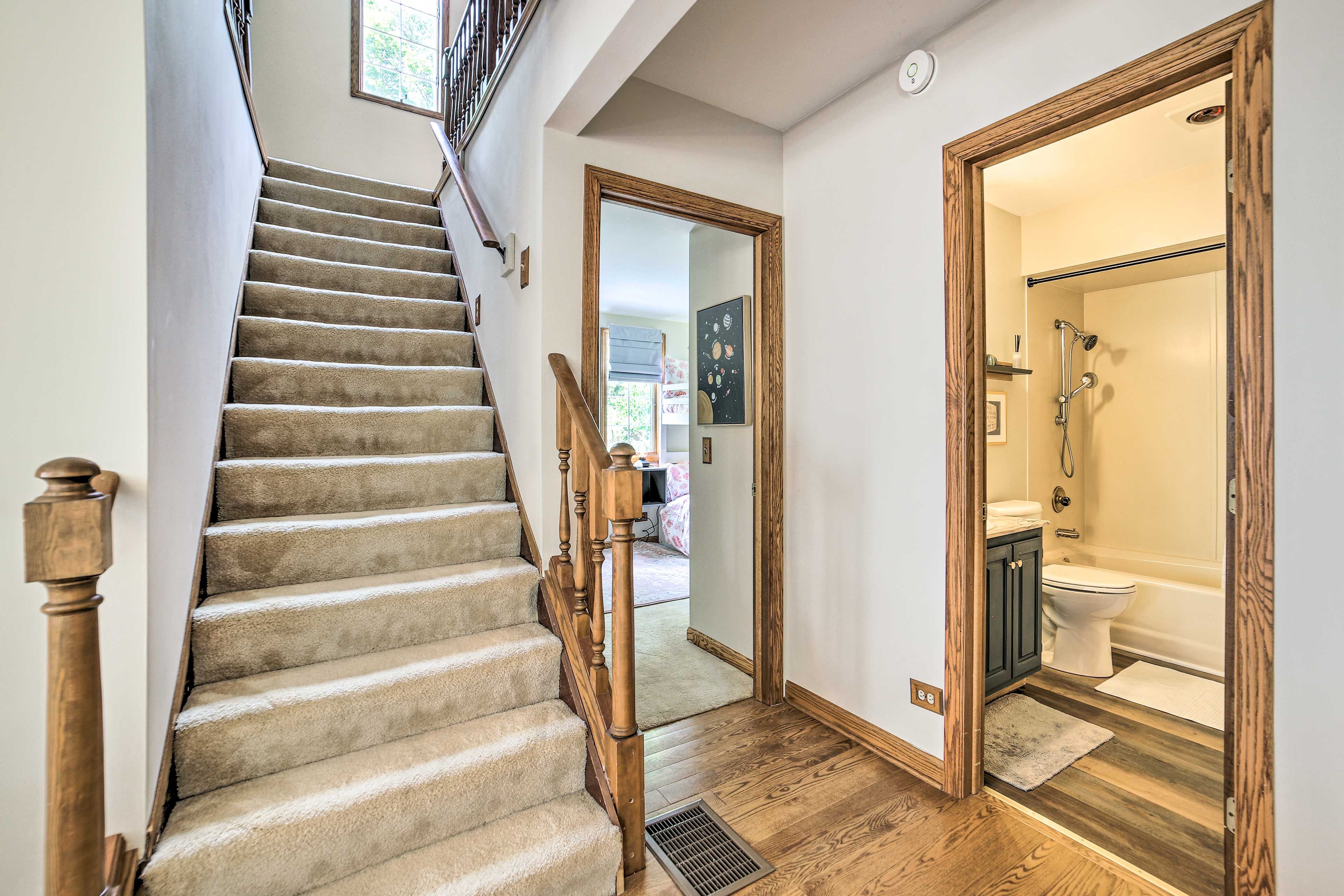 Stairs | Full Bathroom