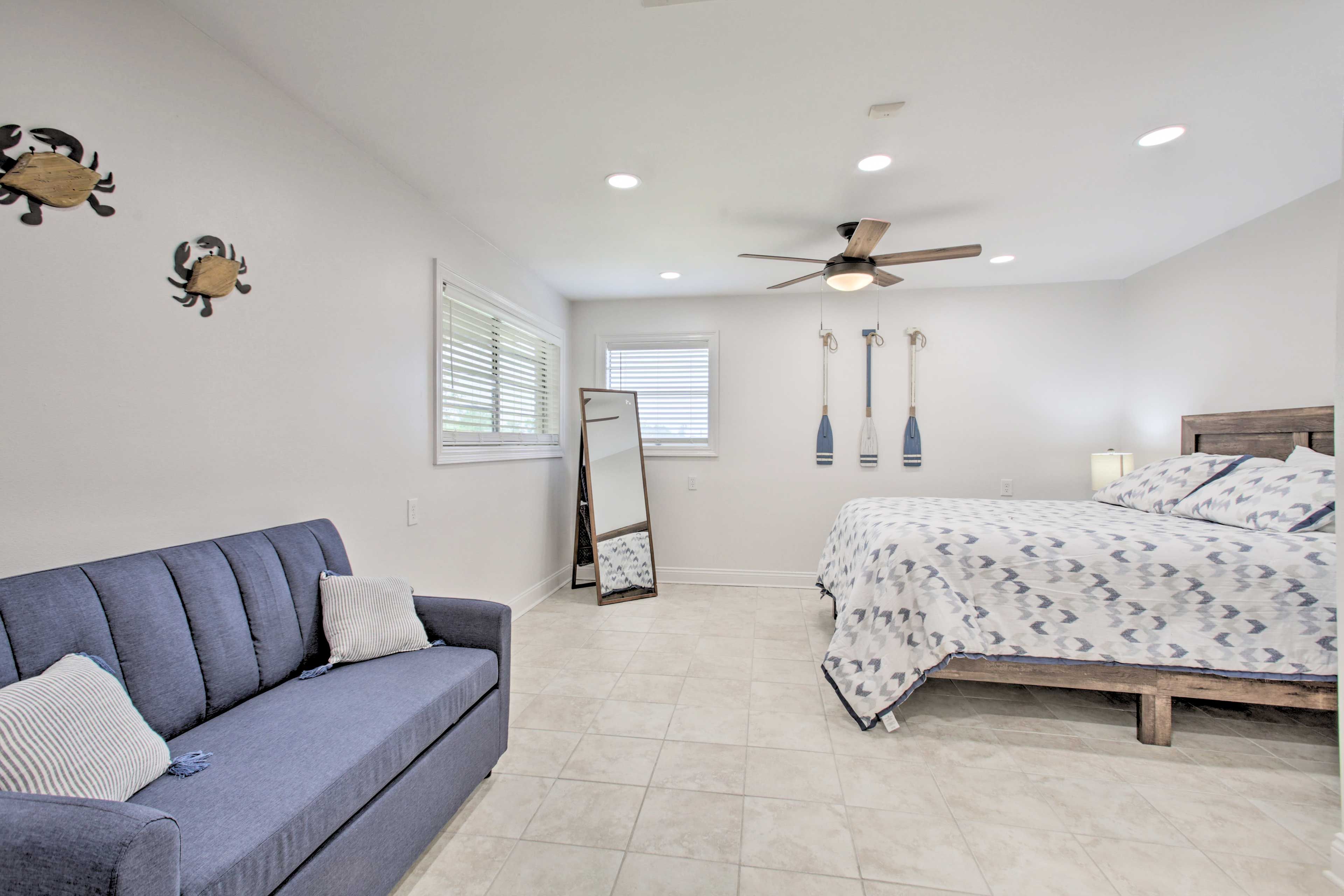 Bedroom 1 | Queen Bed | Twin Sleeper Sofa | Main Floor