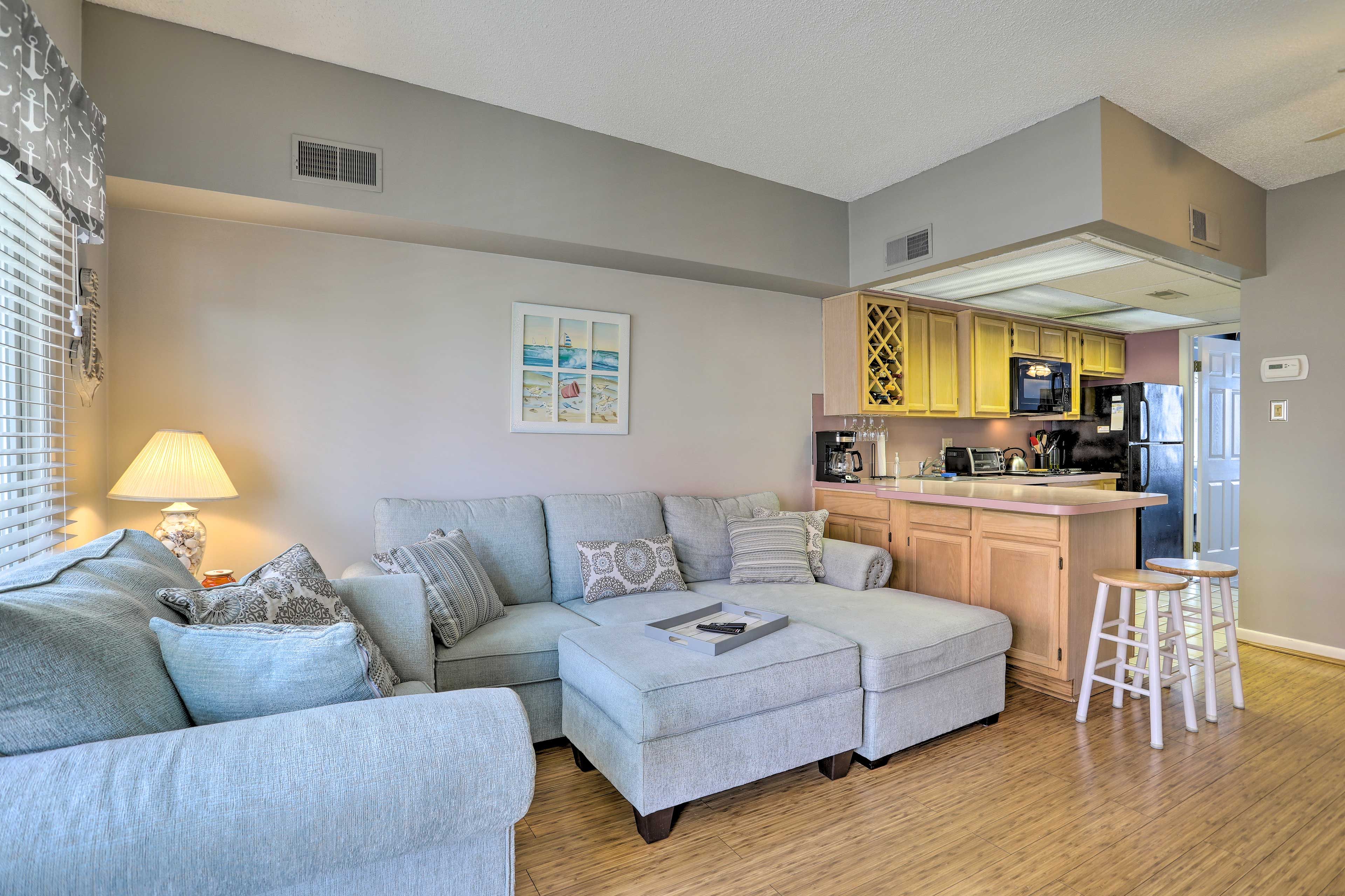 Wildwood Vacation Rental | 1BR | 1BA | Stairs Required | 511 Sq Ft
