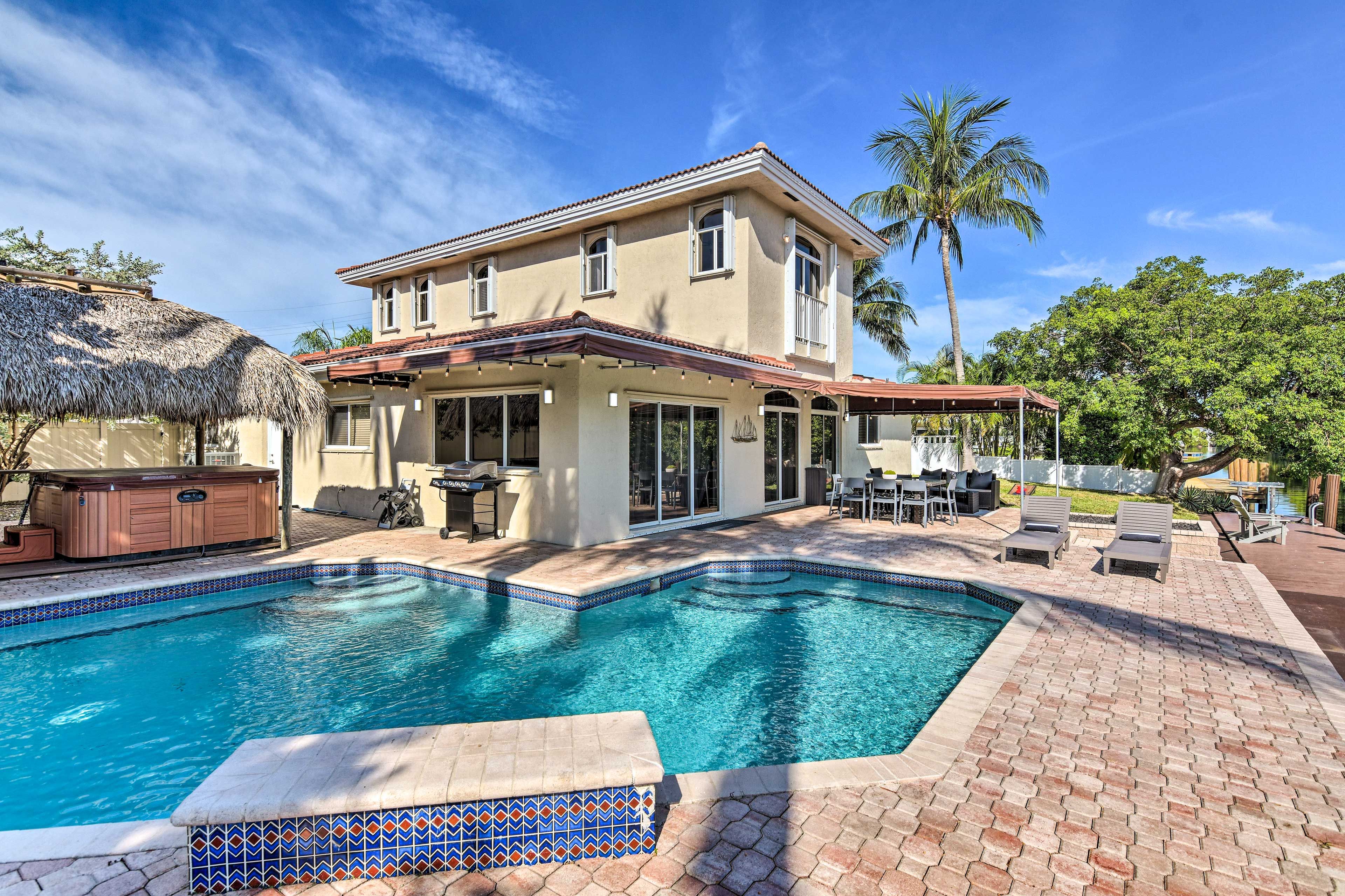 Pompano Beach Vacation Rental | 4BR | 3.5BA | 3,050 Sq Ft | Steps Required