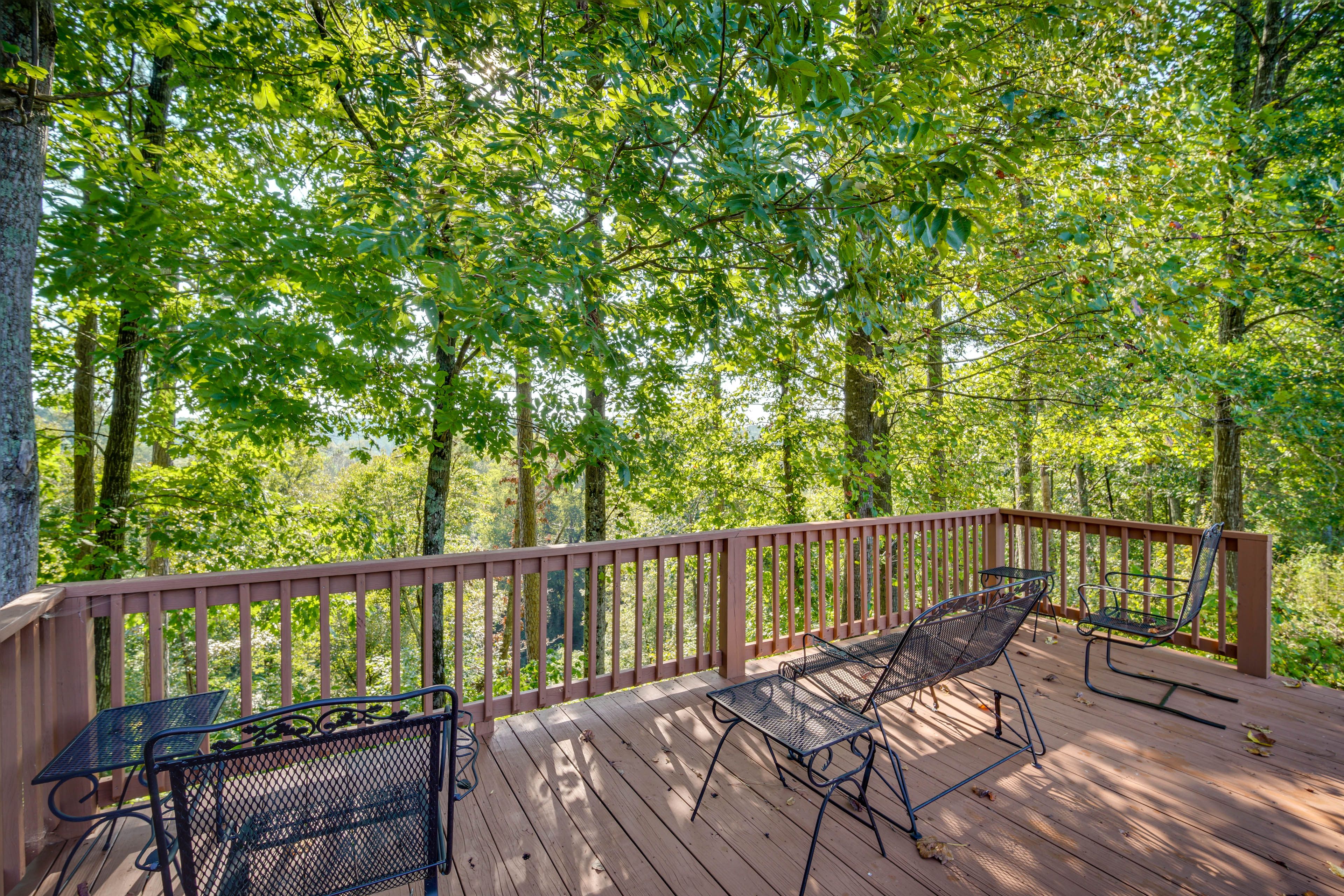 Furnished Deck w/ Scenic Views