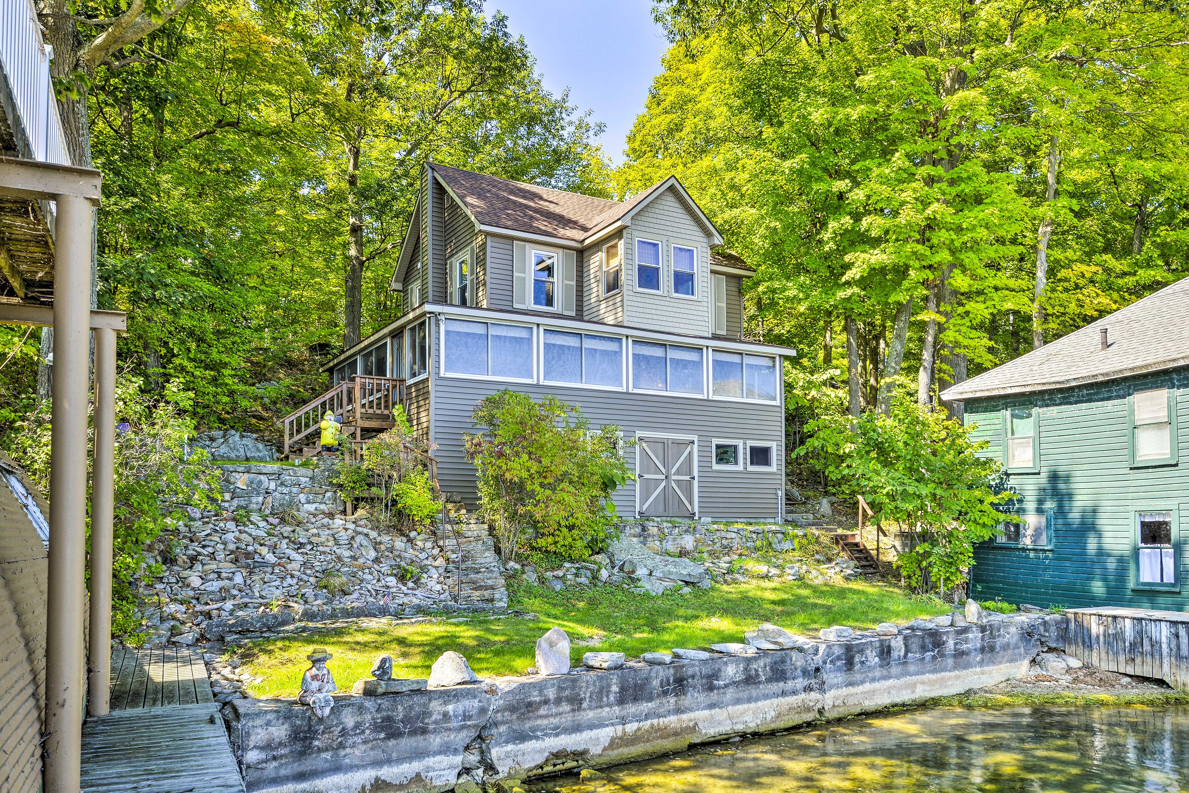 Exterior | Waterfront Home | Shared Deck & Beach