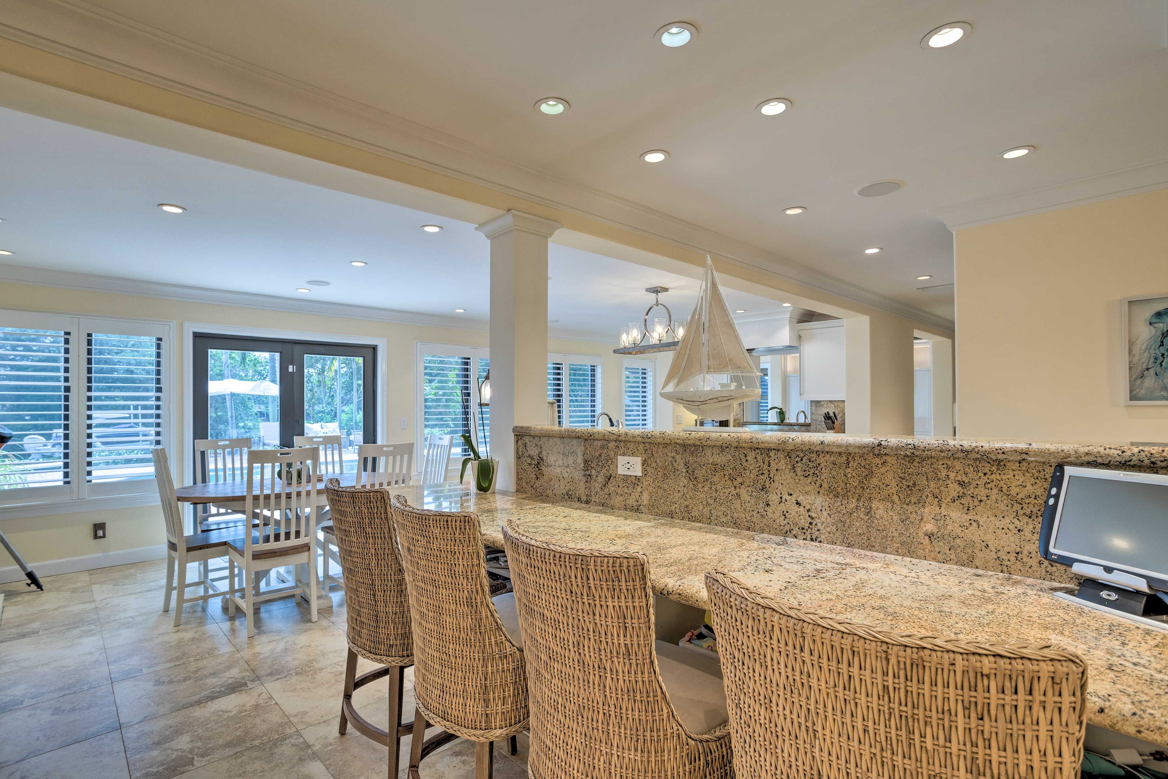 Dining Area & Breakfast Bar | Dishware & Flatware