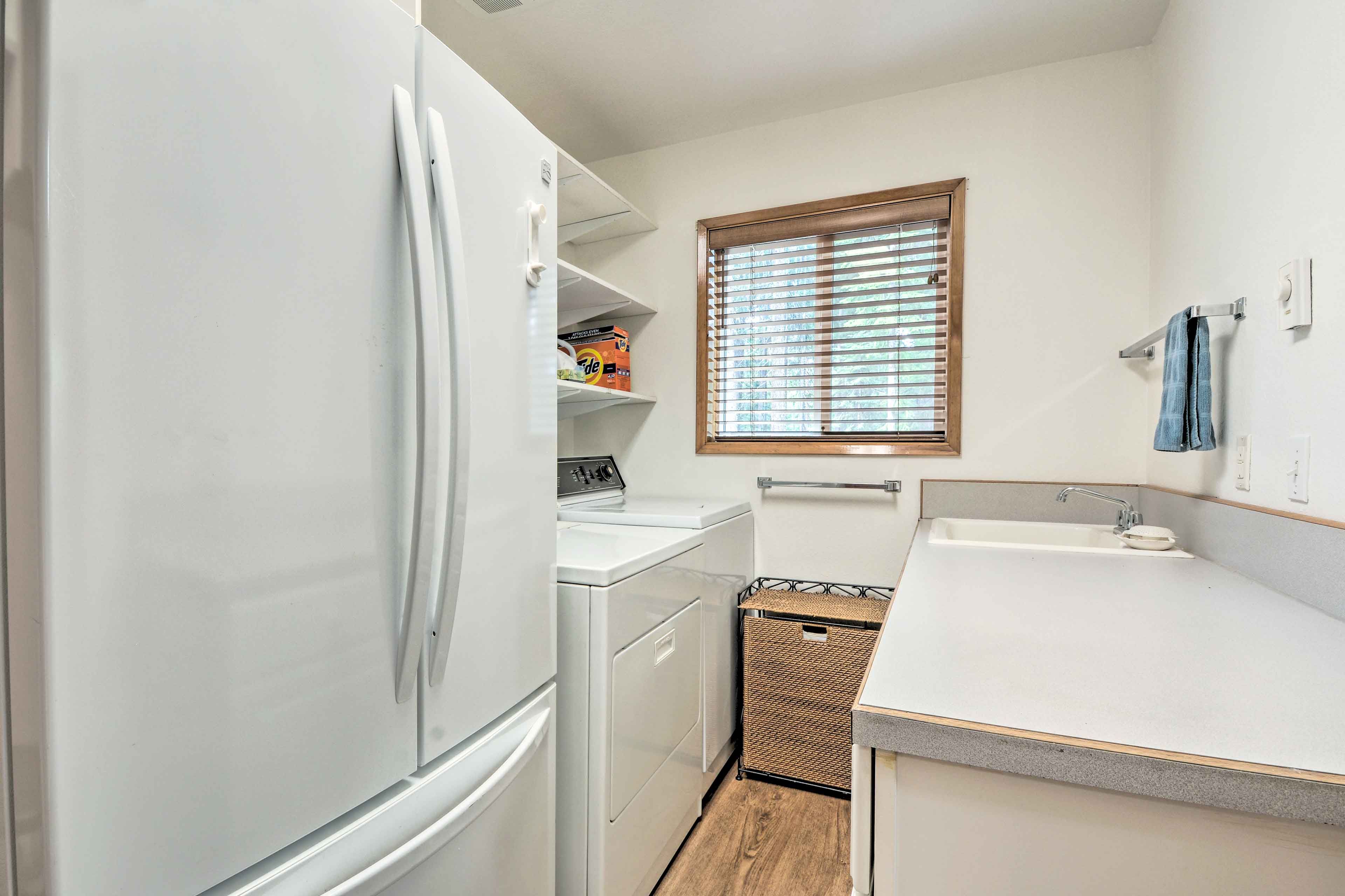 Laundry Room | Refrigerator | Washer/Dryer | Iron/Board