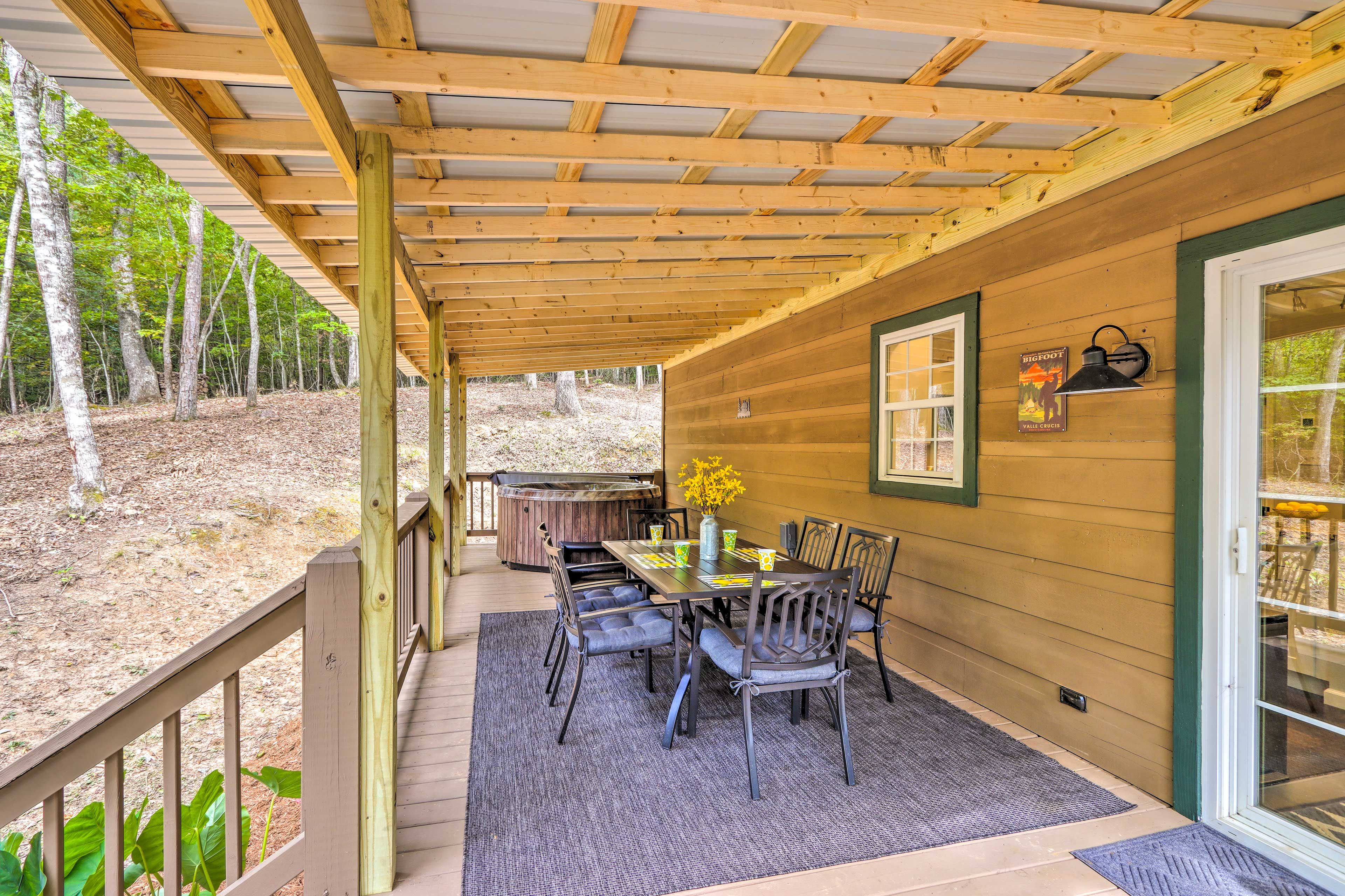 Covered Deck | Hot Tub | Gas Grill