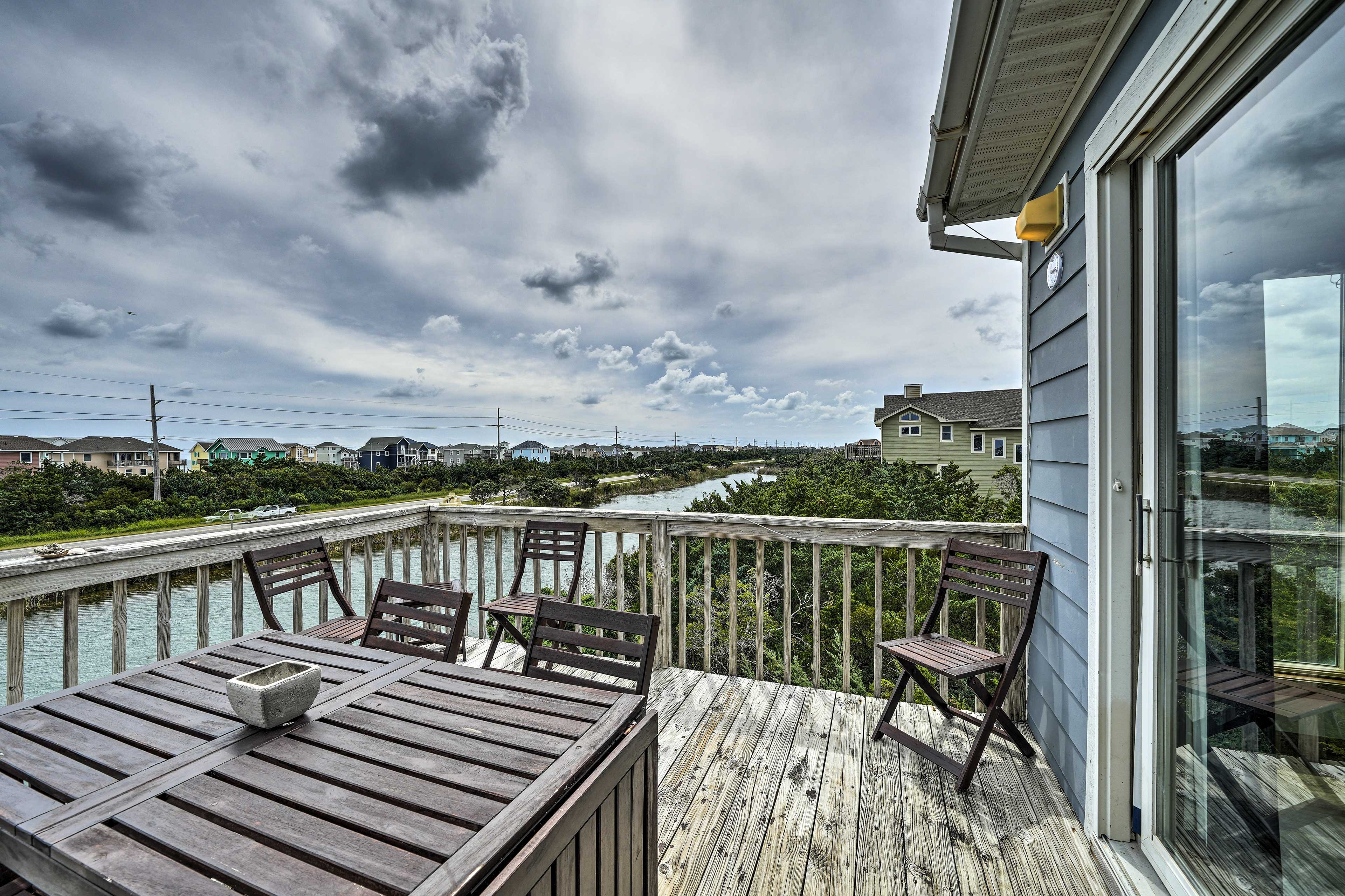 Deck | Channel Views | 3-Story Home