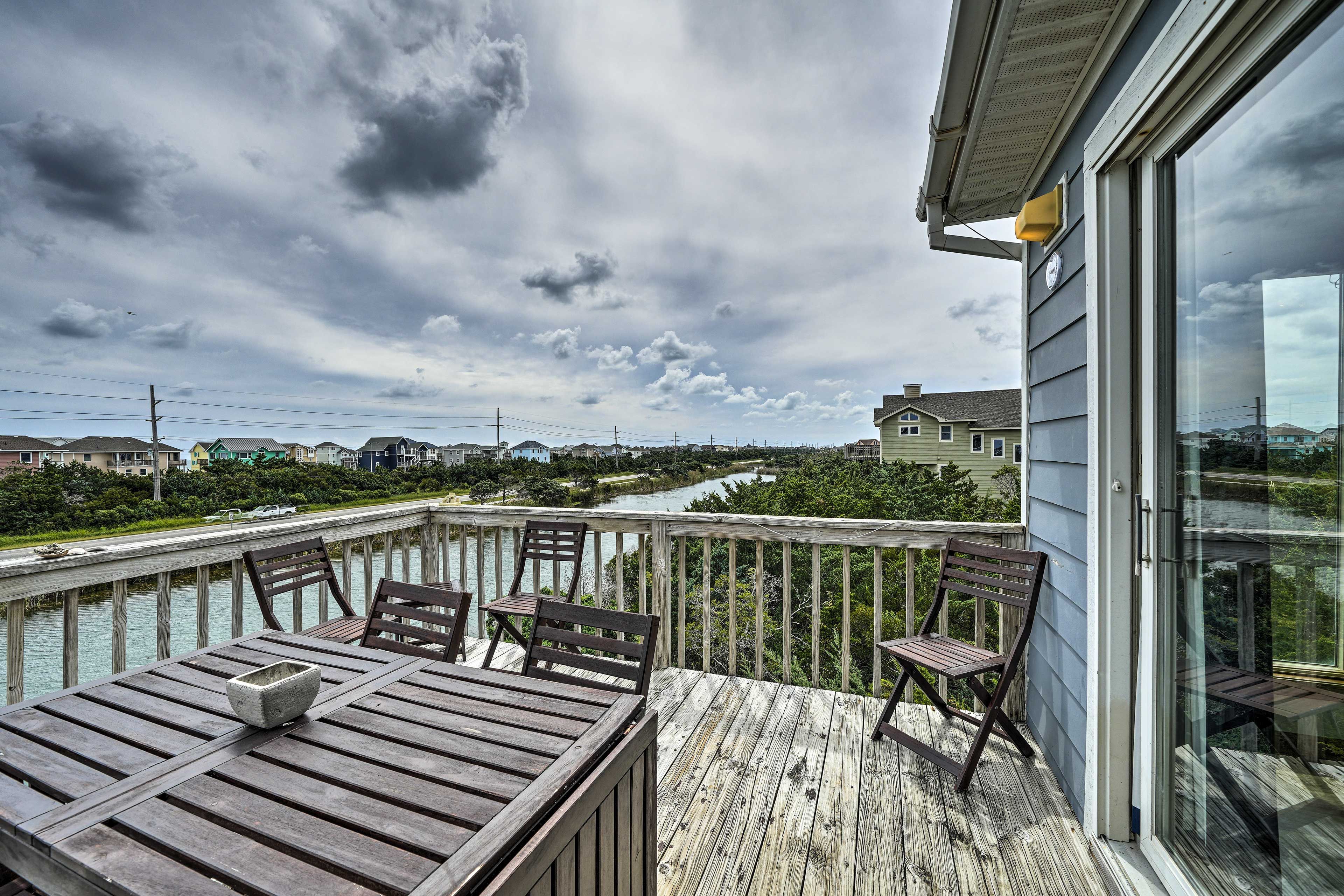 Deck | Channel Views | 3-Story Home