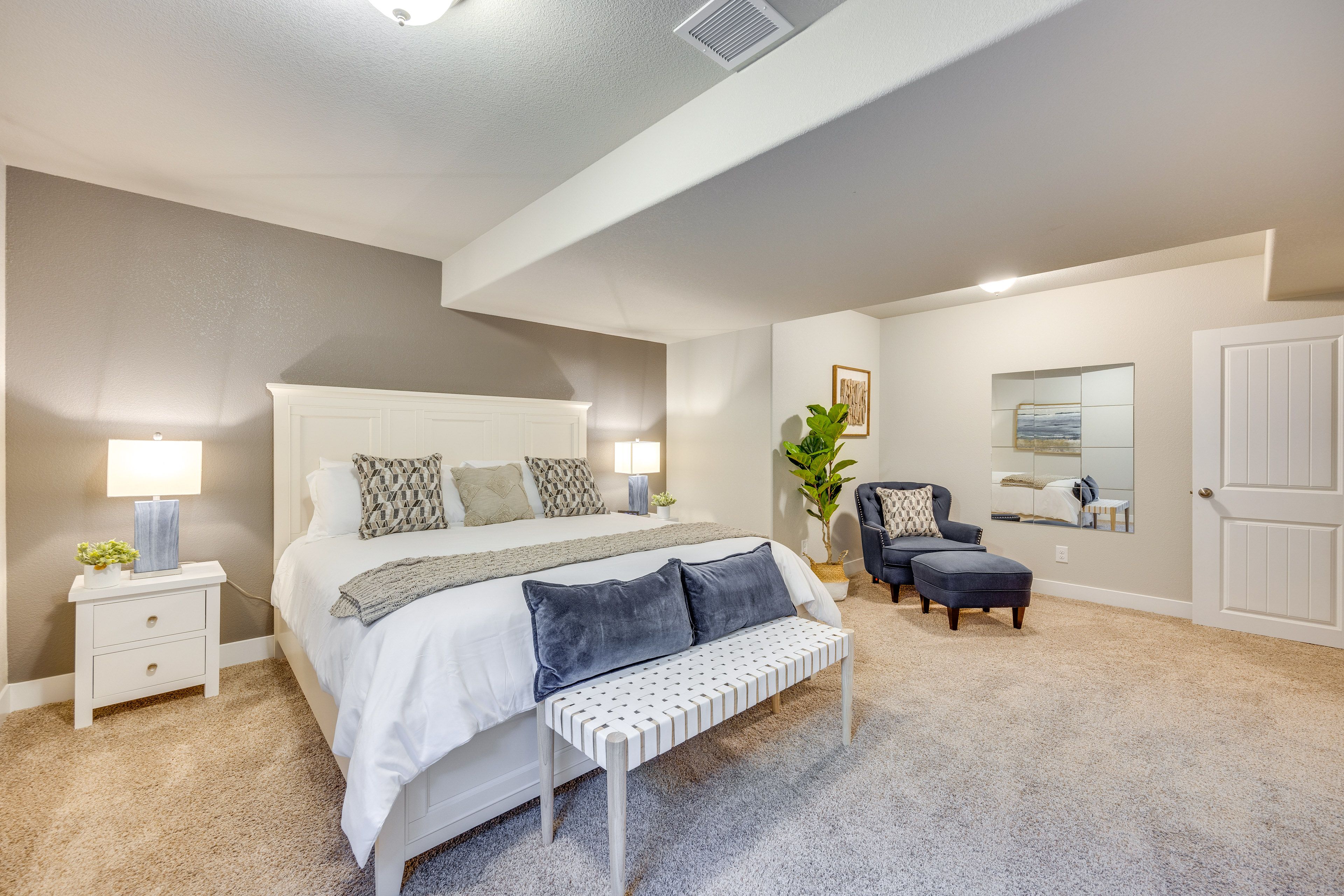 Bedroom 4 | King Bed | Basement | Linens Provided | Smart TV