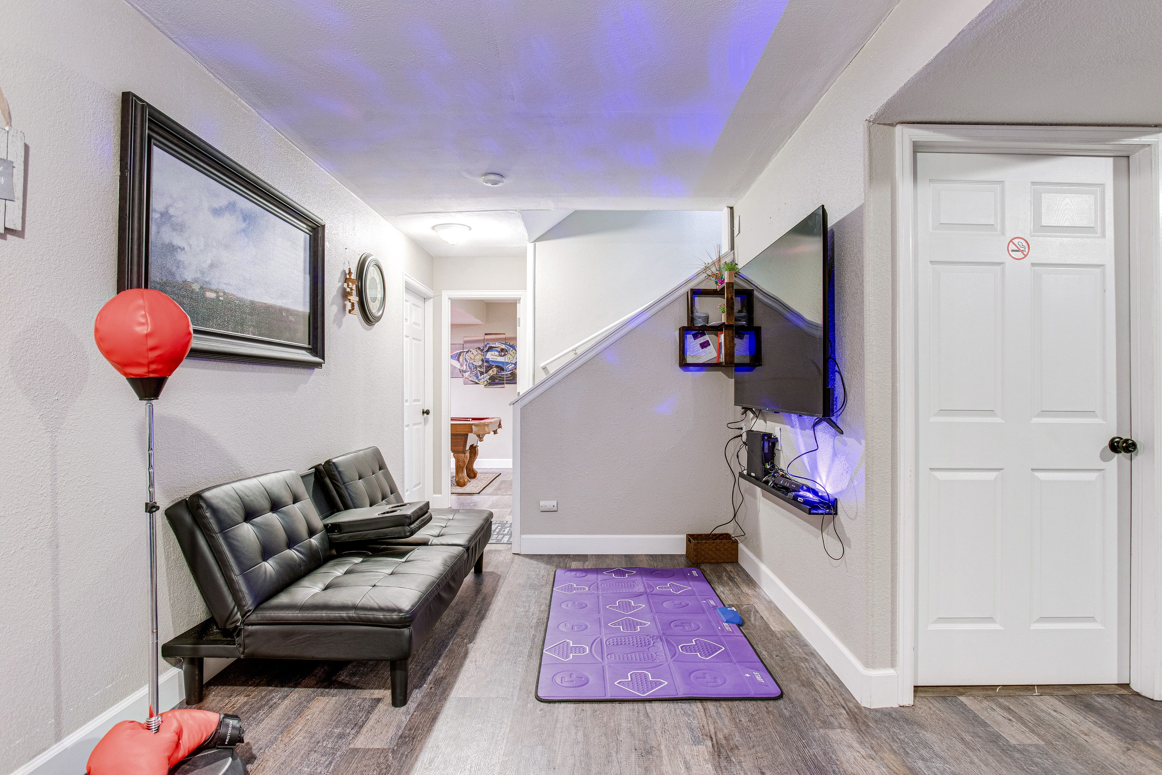 Game Room | Futon | Twin Air Mattress