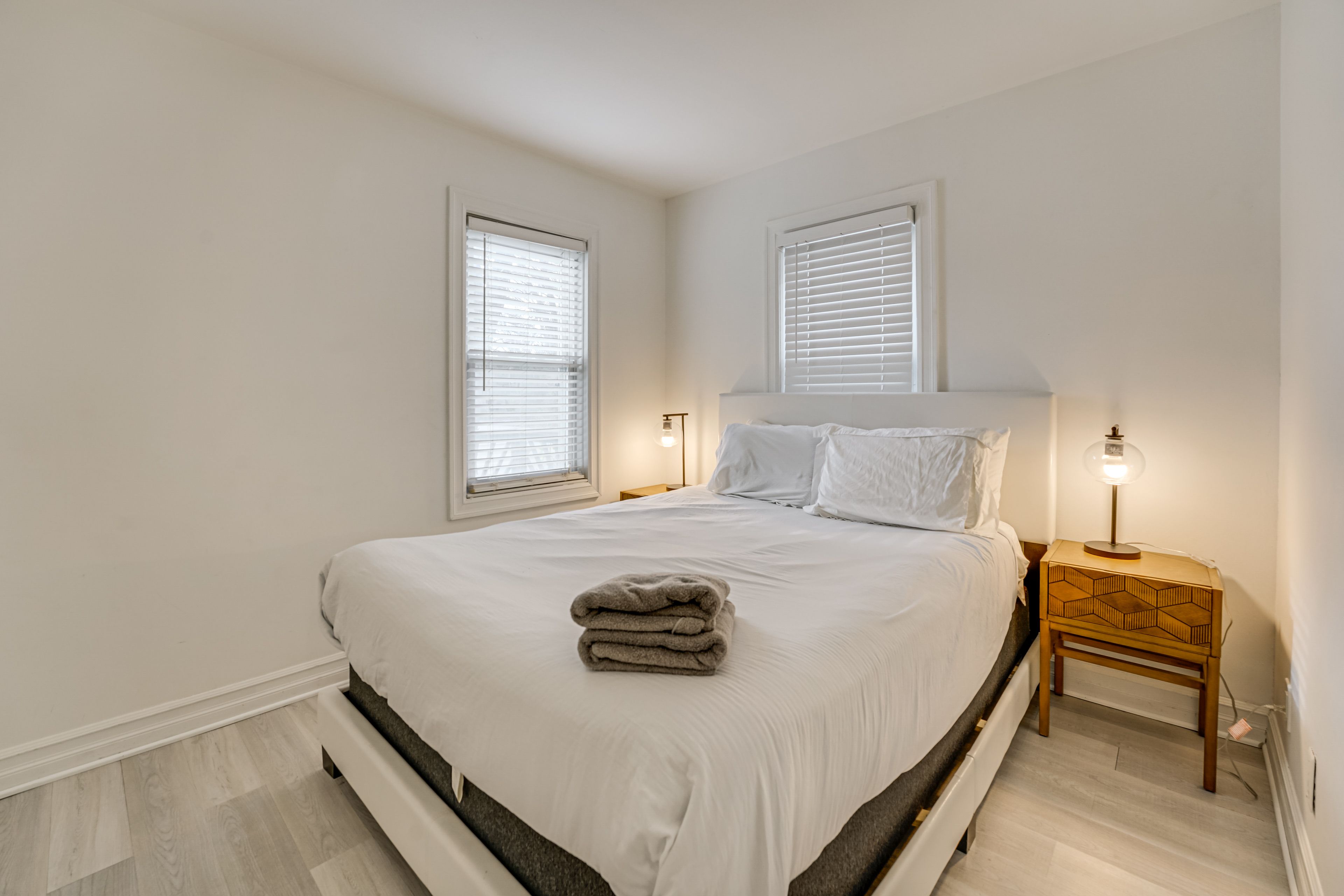 Bedroom 1 | Queen Bed | Linens Provided | Full Air Mattress Available