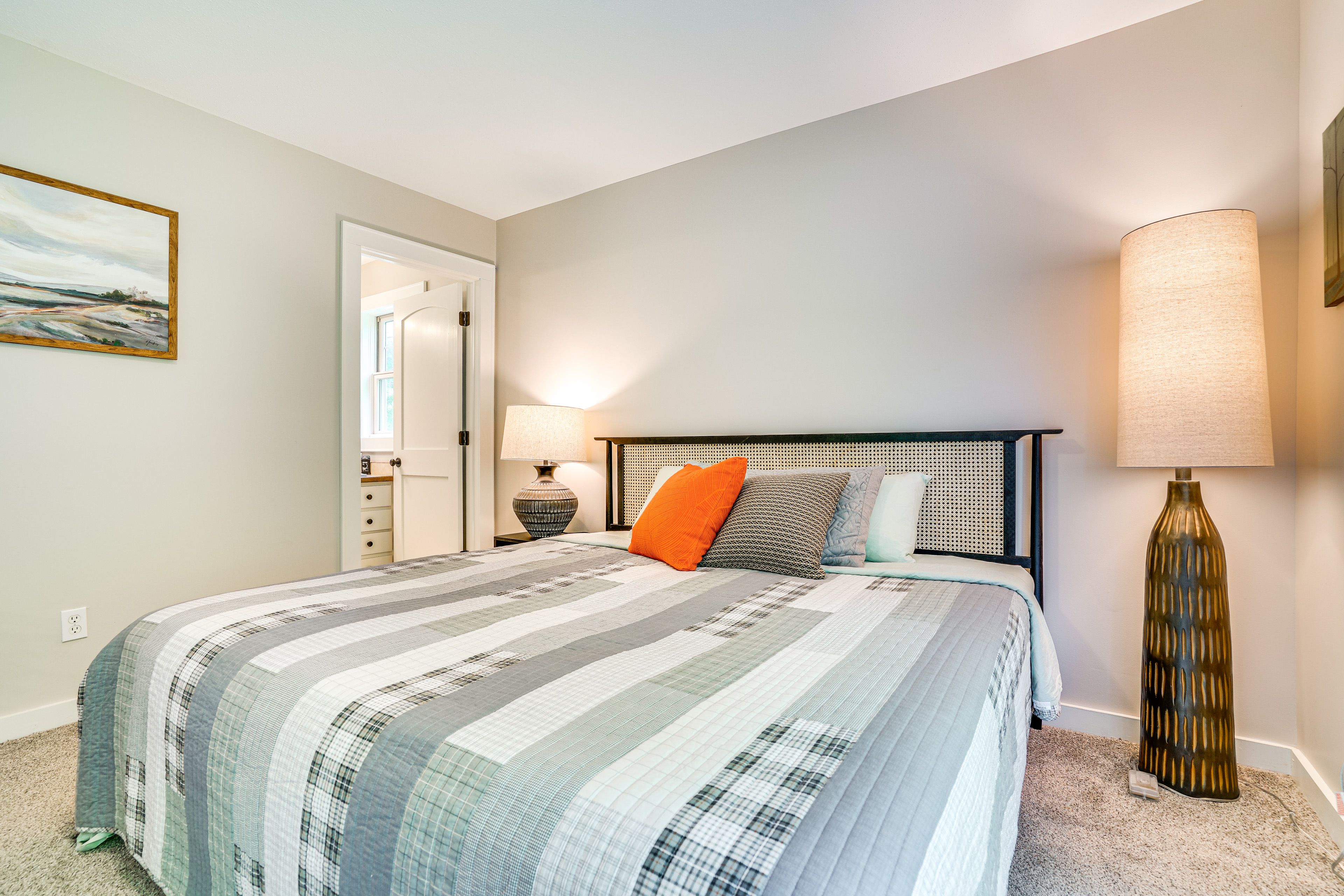 Bedroom 1 | 1st Floor | King Bed | Linens Provided | En-Suite Bathroom