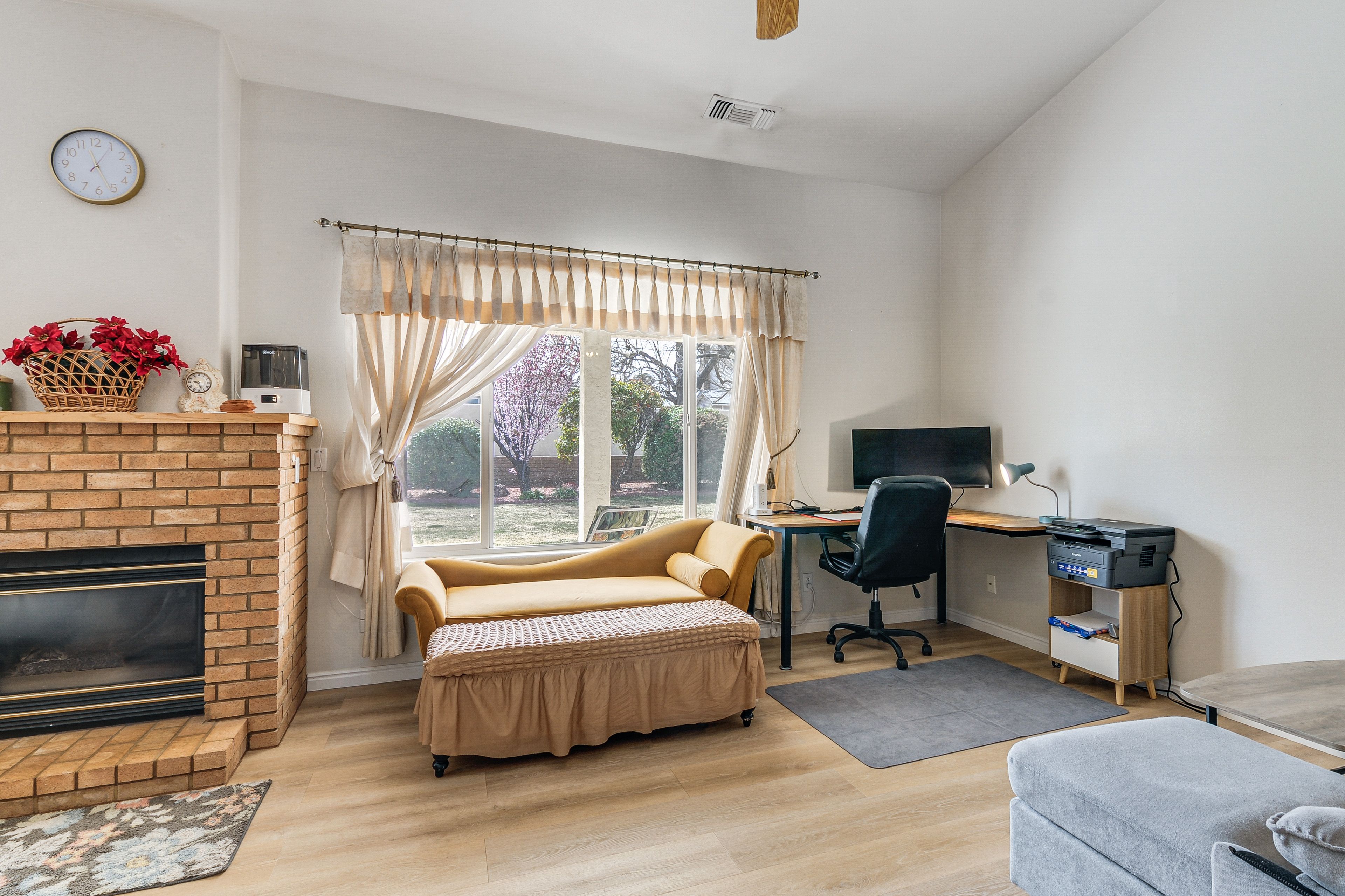 Dedicated Workspace | Fireplace | Open Concept | Sleeper Sofa