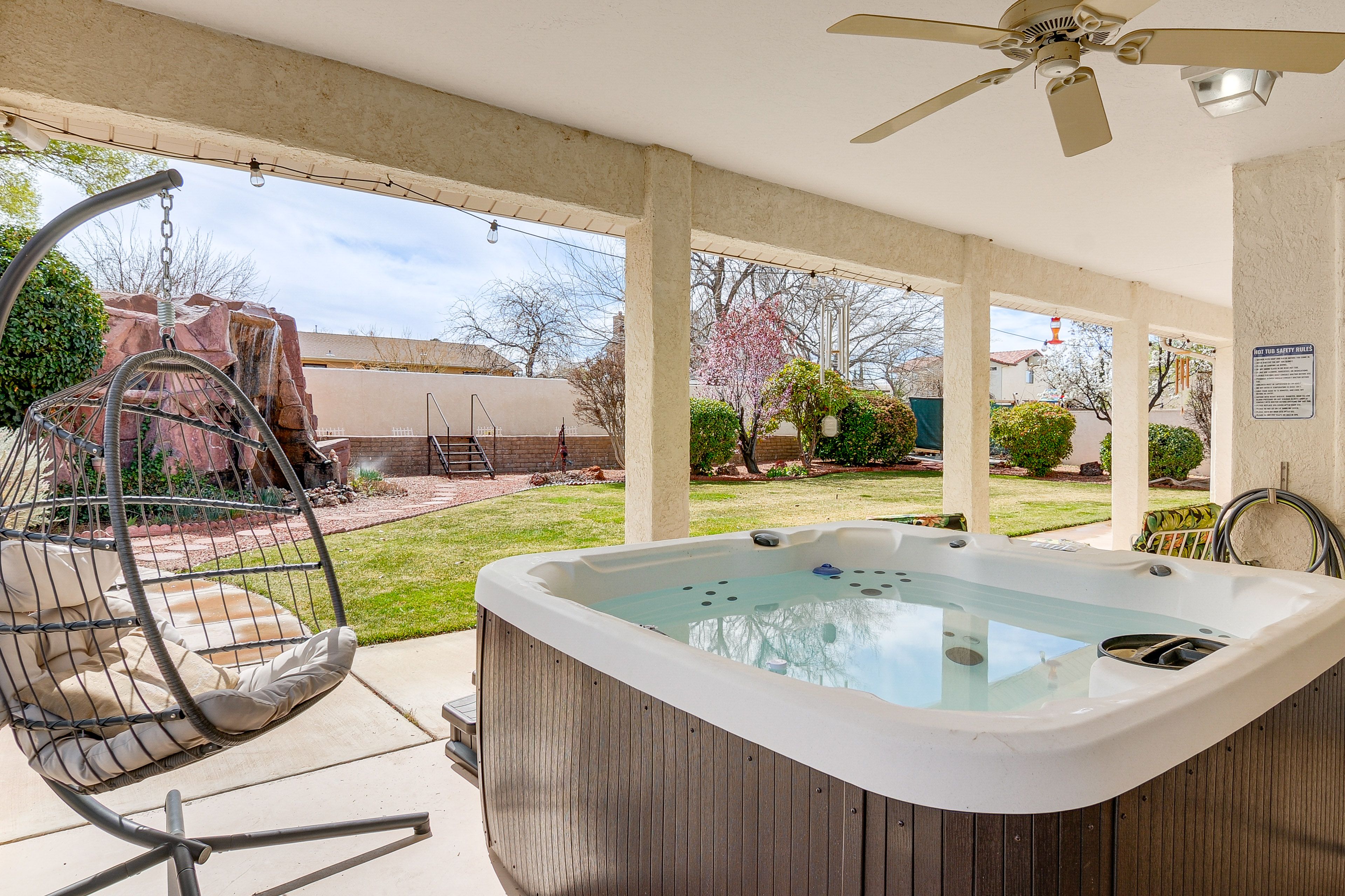 Covered Patio | Gas Grill | Hot Tub